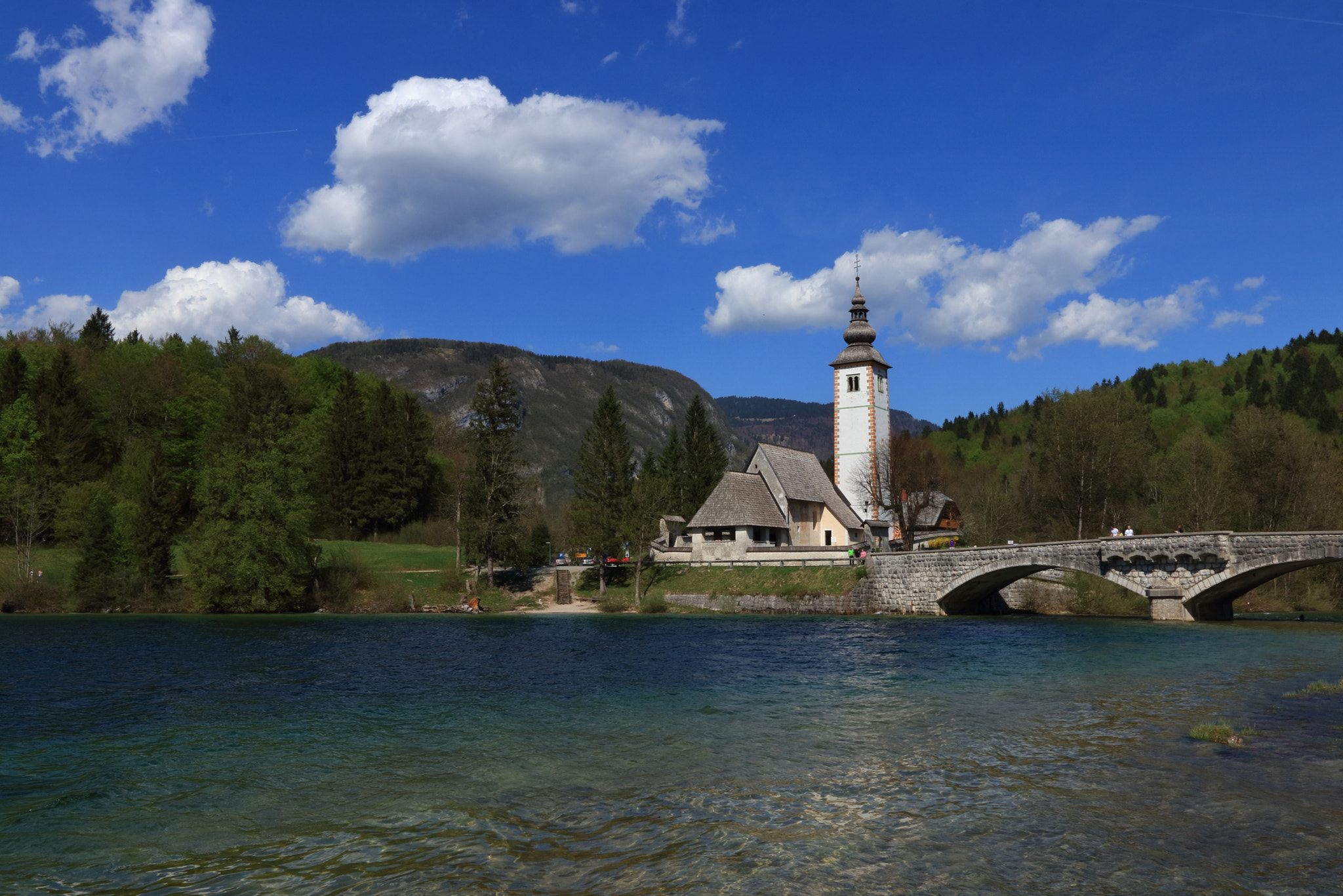 Canon EF 16-35mm F2.8L II USM sample photo. Church at bohinj lake photography