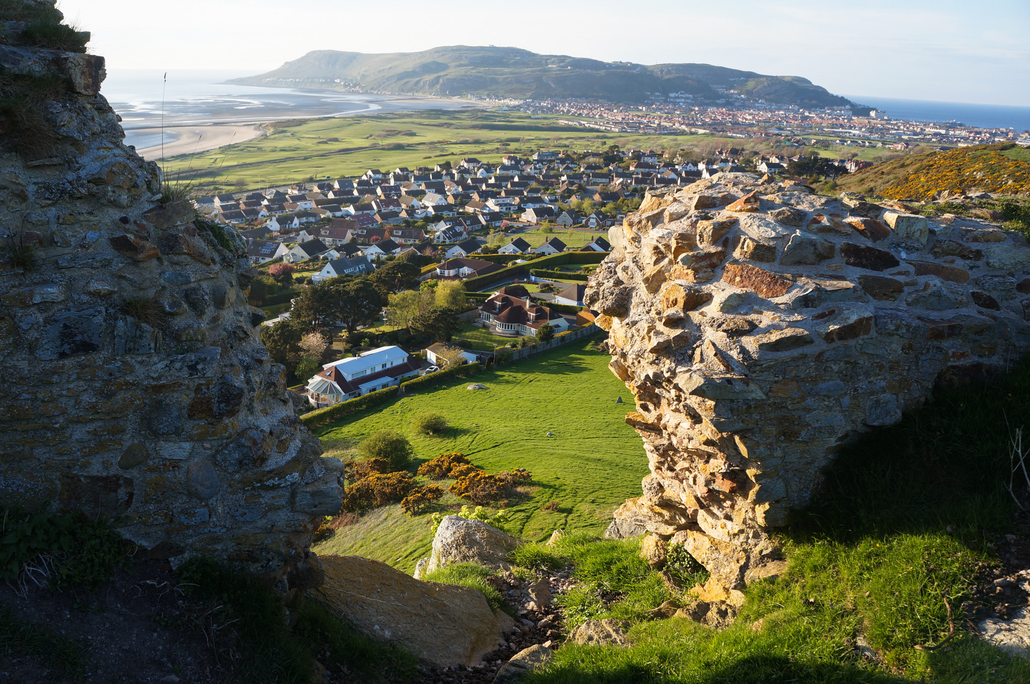 Sony Alpha NEX-5N sample photo. Deganwy ruins photography