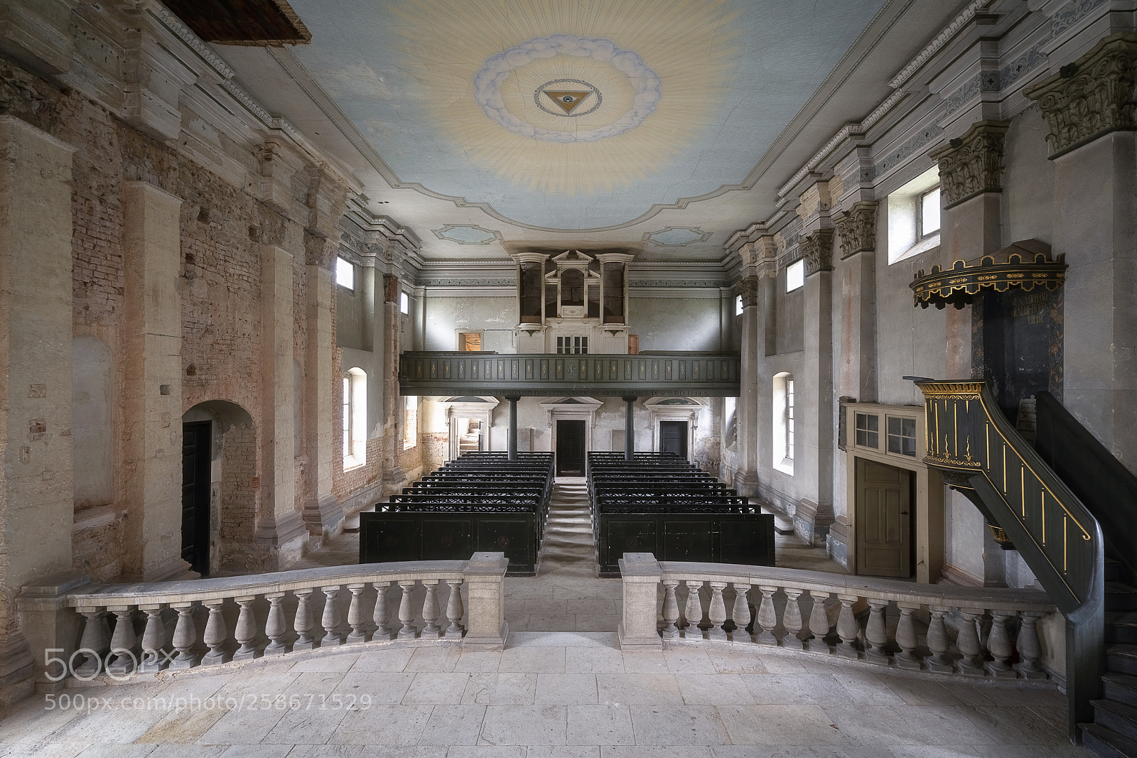 Sony a7R II sample photo. Abandoned masonic temple. photography