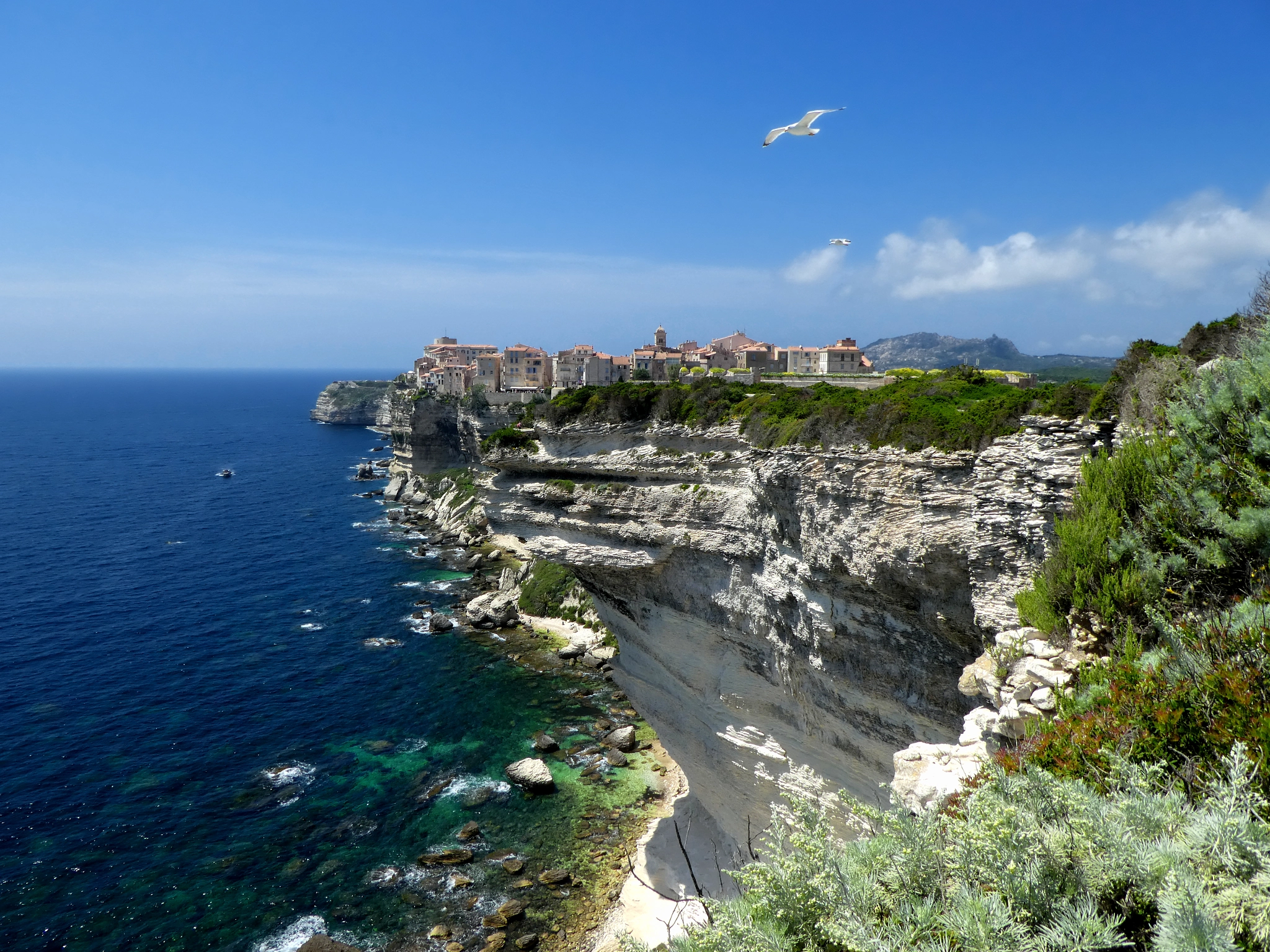 Panasonic Lumix DMC-ZS60 (Lumix DMC-TZ80) sample photo. Corsica bonifacio panorama photography