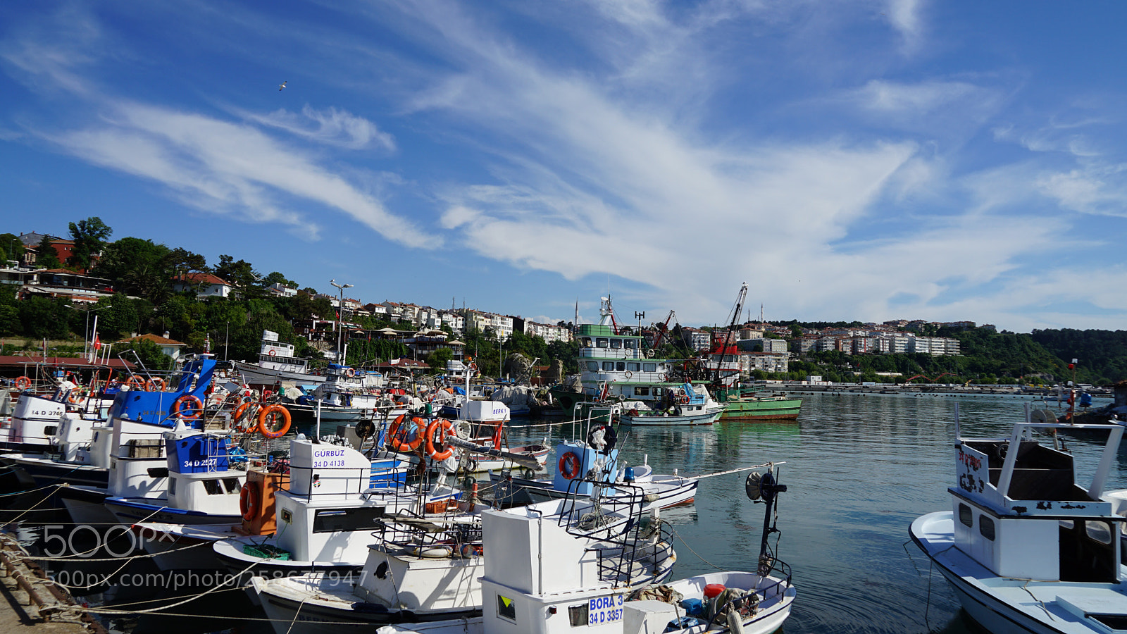 Sony a7 II sample photo. Fishing boats photography