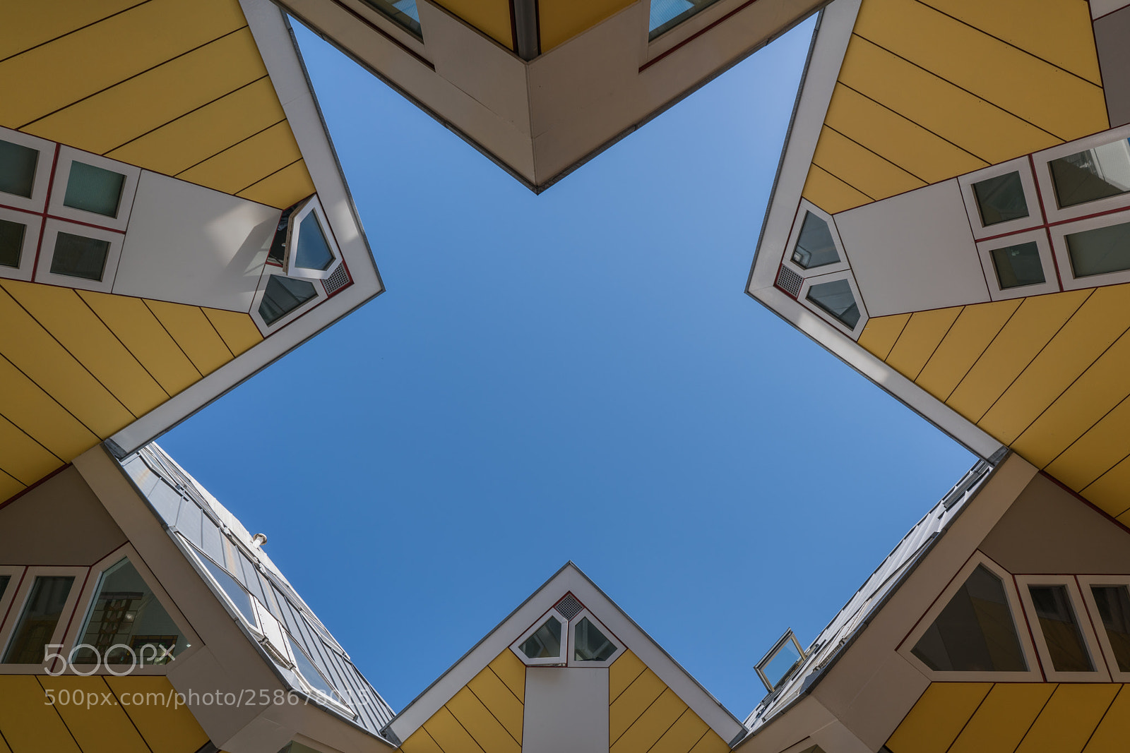 Sony a7R II sample photo. Rotterdam's cube houses photography
