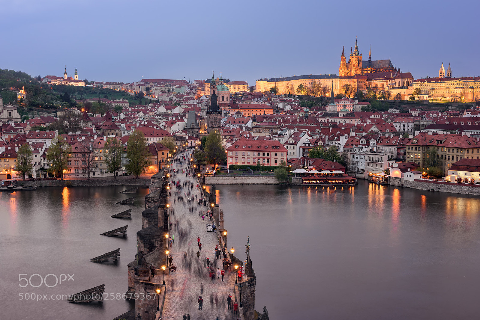 Nikon D810 sample photo. Prague castle and charles photography