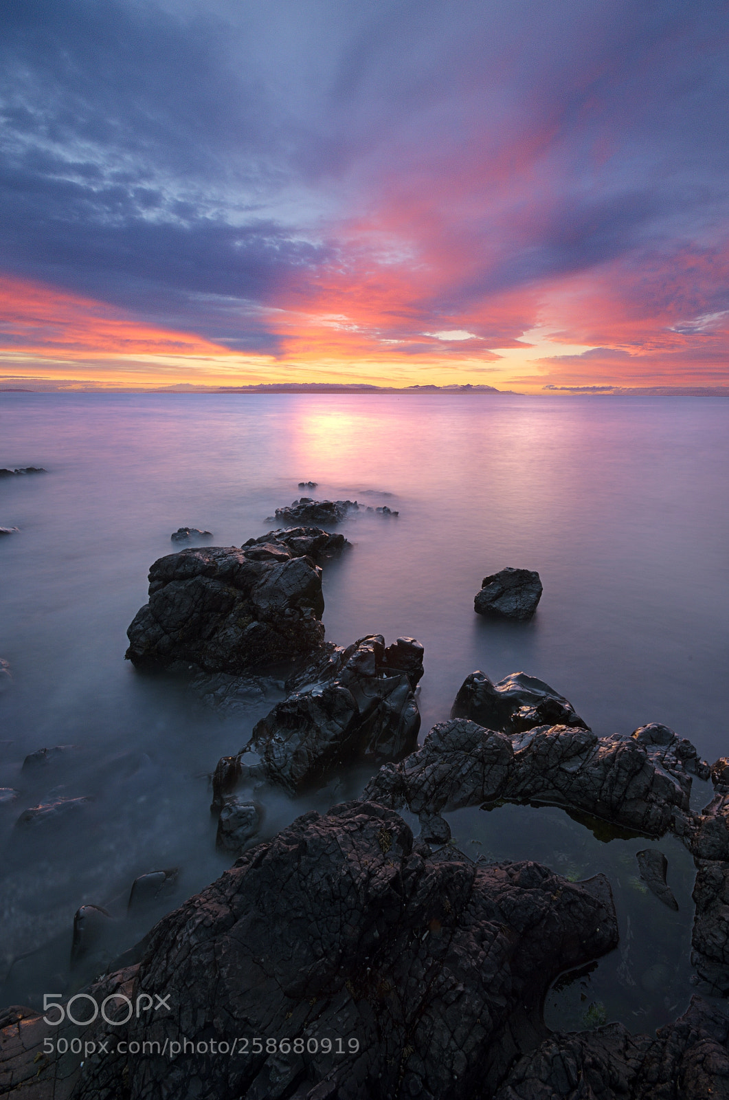 Pentax K-5 sample photo. Isle of arran sunset photography