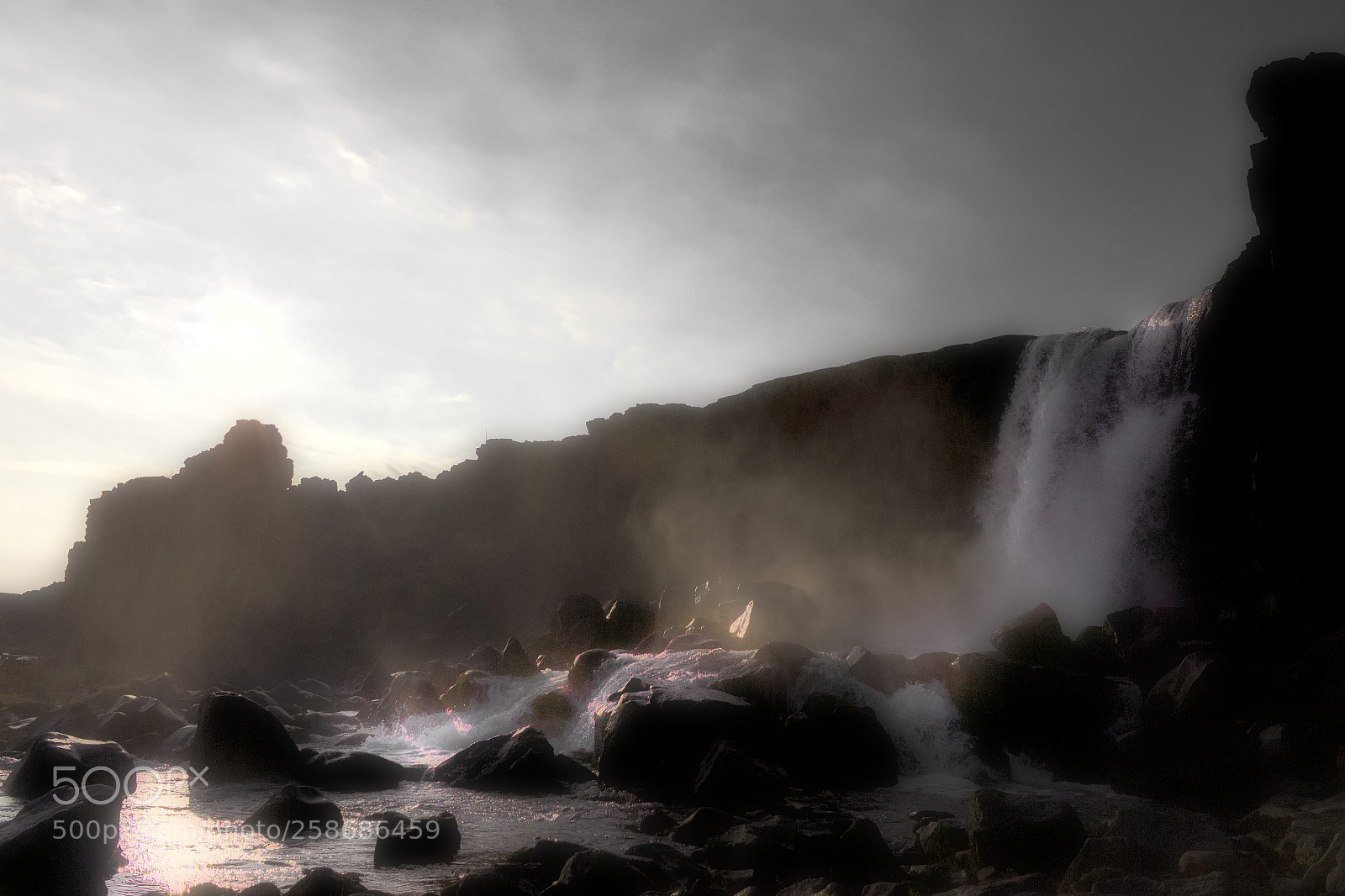 Canon EF-S 18-55mm F3.5-5.6 IS sample photo. Öxarárfoss photography