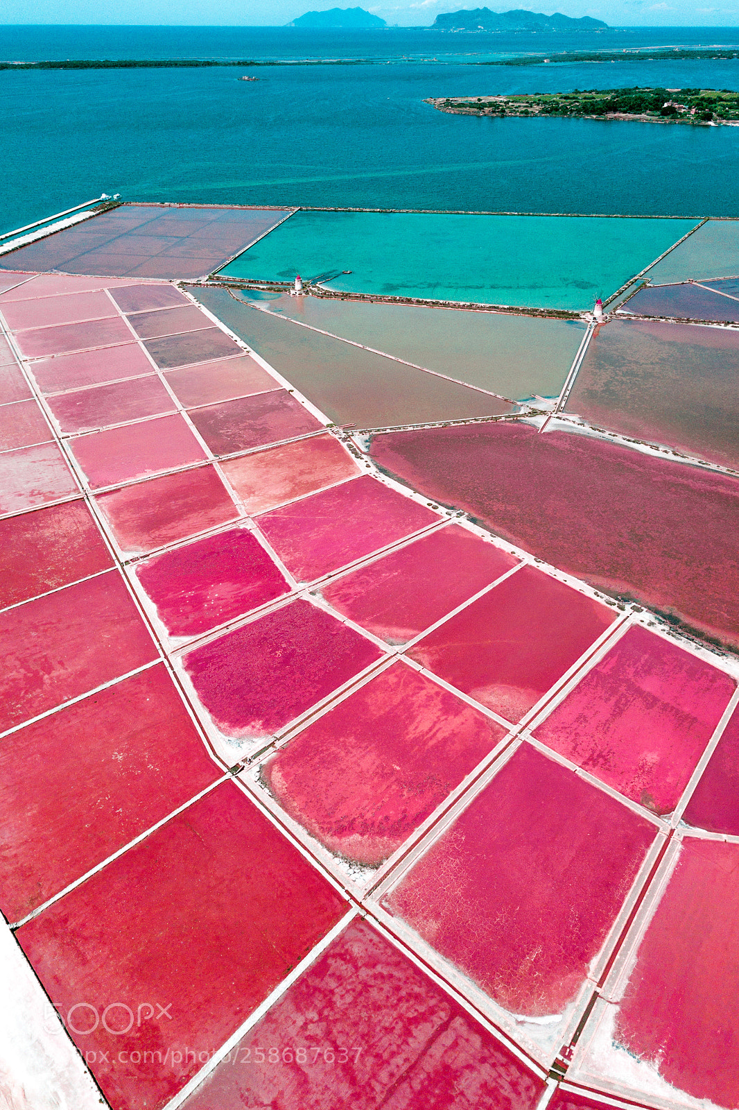 DJI FC220 sample photo. Aerial view of saline photography