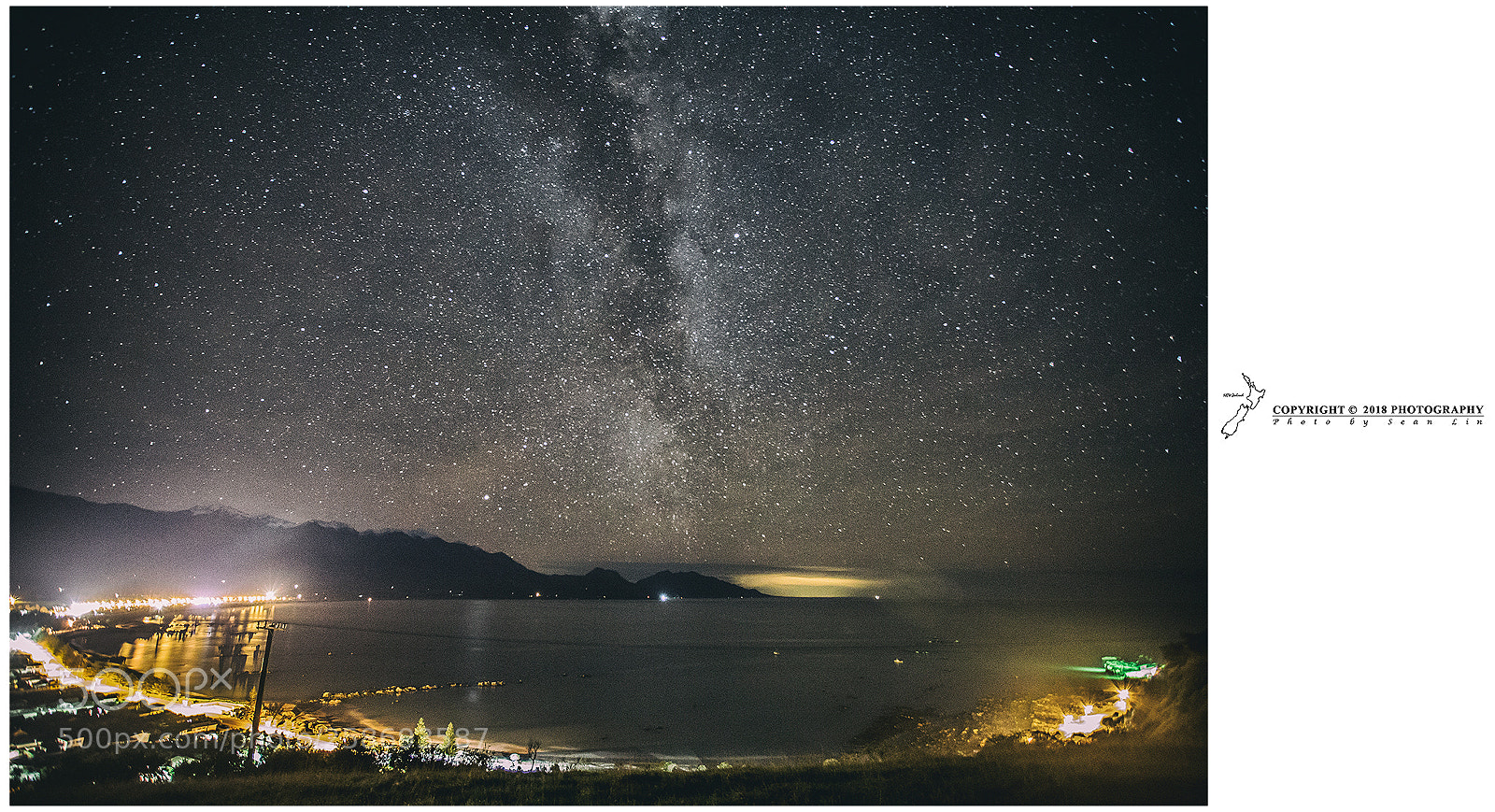 Canon EOS 6D sample photo. Kaikoura night view photography