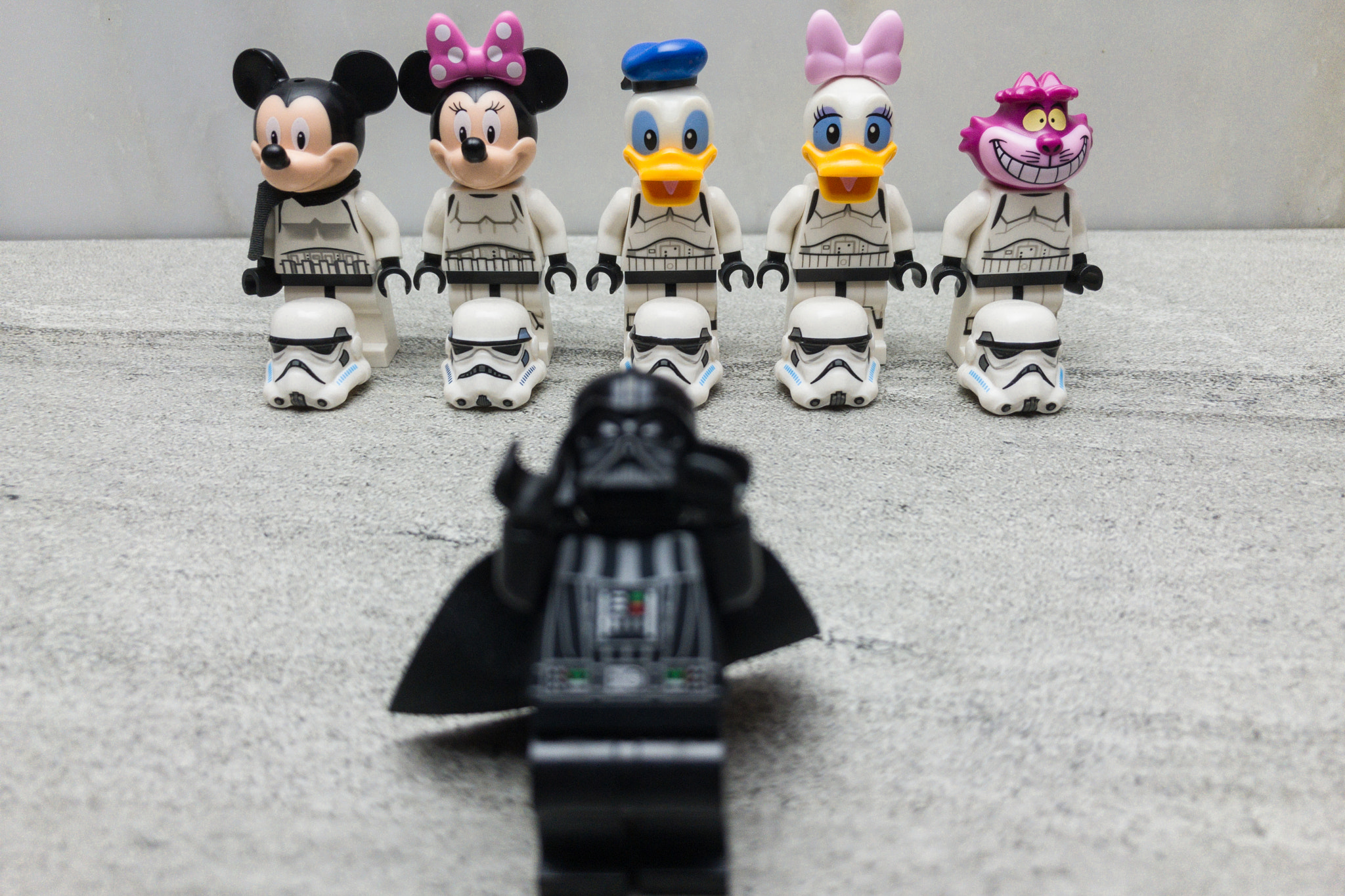 Apple iPhone sample photo. Vader is less than impressed with the new stormtroopers.   photography