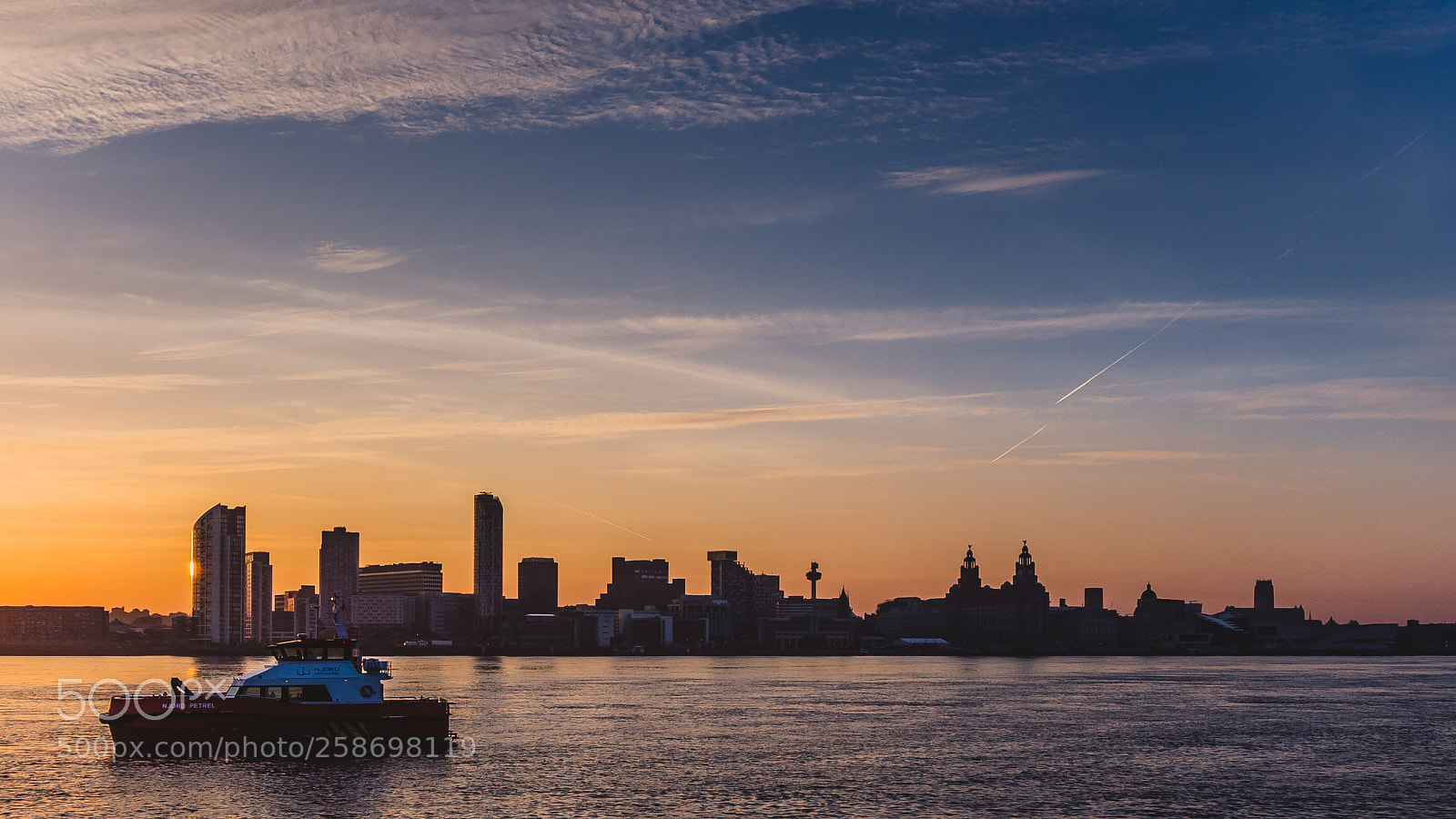 Olympus OM-D E-M10 II sample photo. Liverpool panorama very early photography