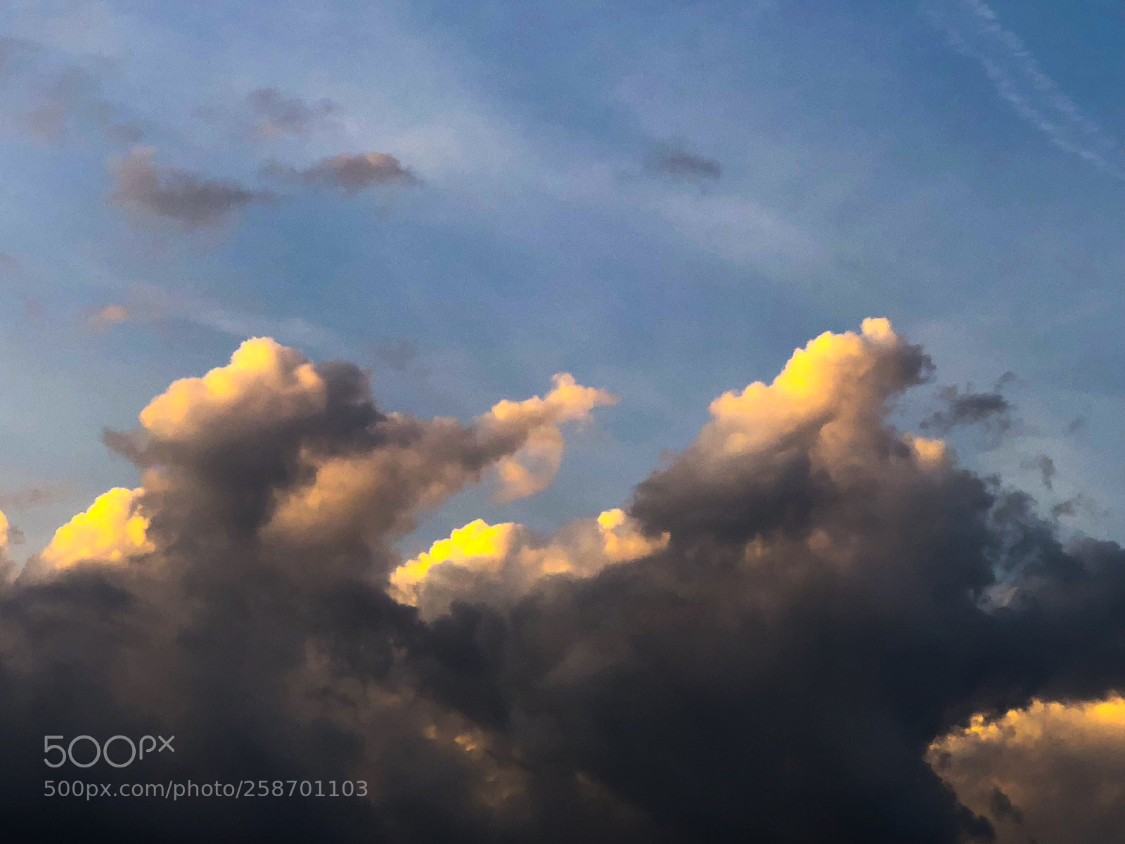 Apple iPhone 8 Plus sample photo. Golden clouds  photography
