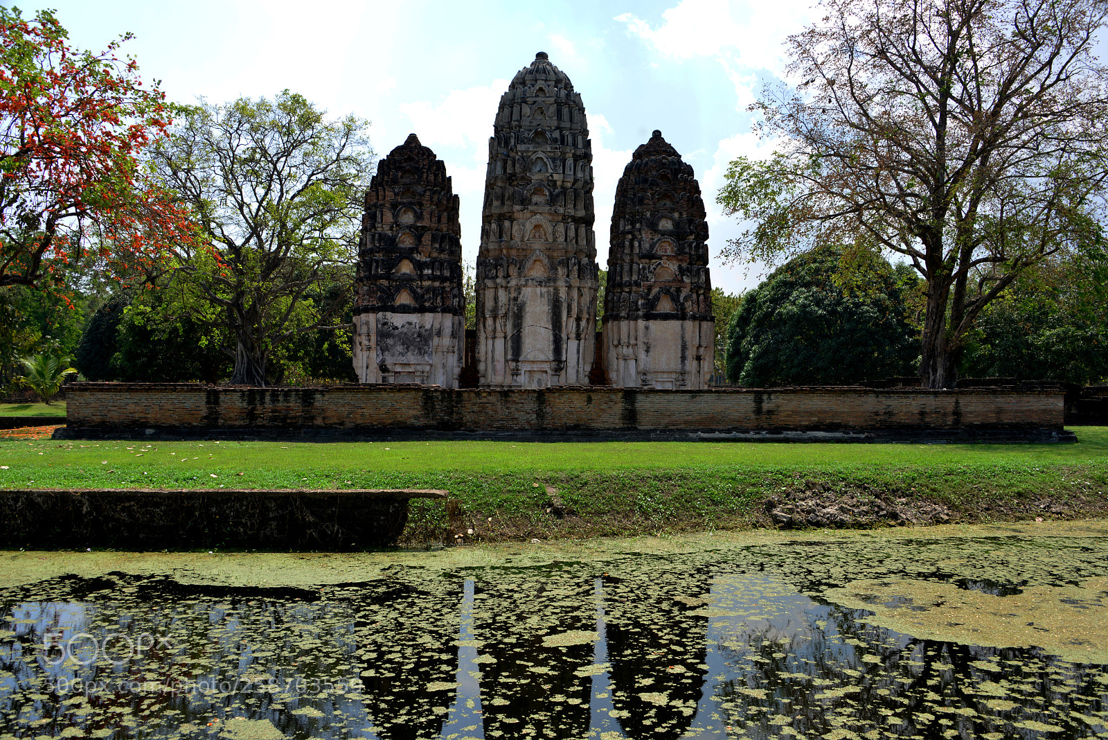 Nikon D800 sample photo. Wat sawai in sukothai photography