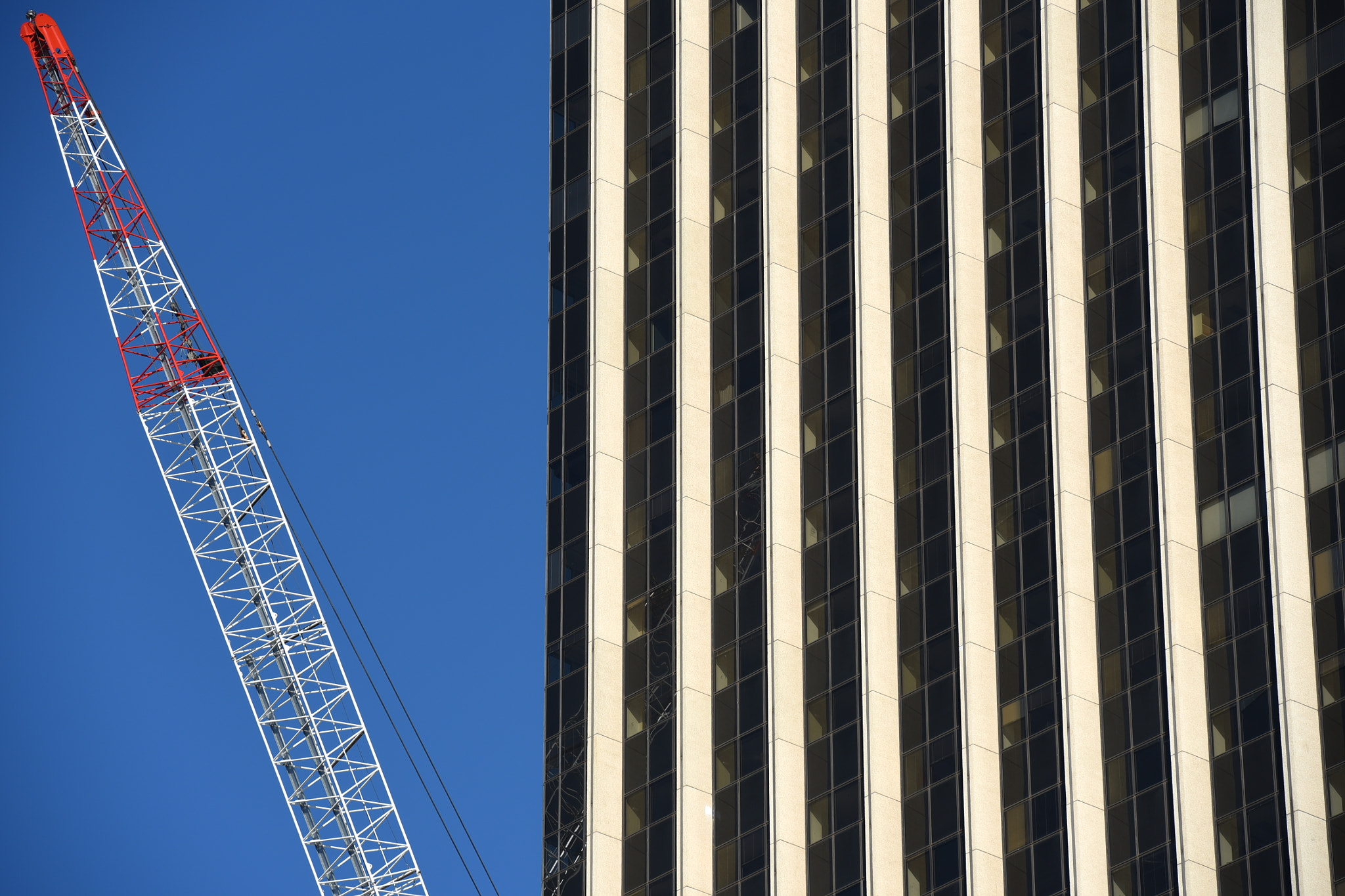 Nikon AF-S Nikkor 70-200mm F2.8G ED VR II sample photo. Crane photography