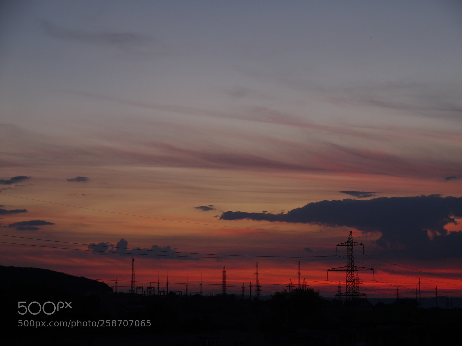 Panasonic Lumix DMC-G1 sample photo. Fire in the sky photography