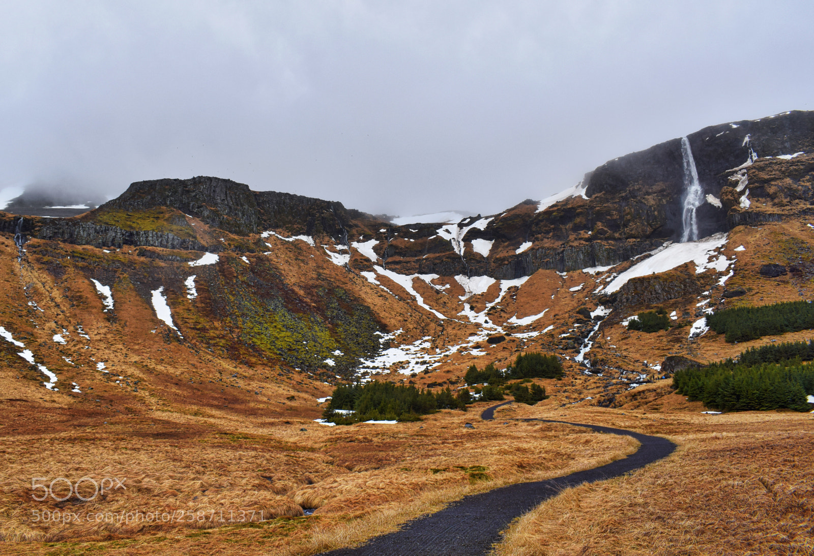 Nikon D3300 sample photo. Road to bjarnarfoss waterfall photography