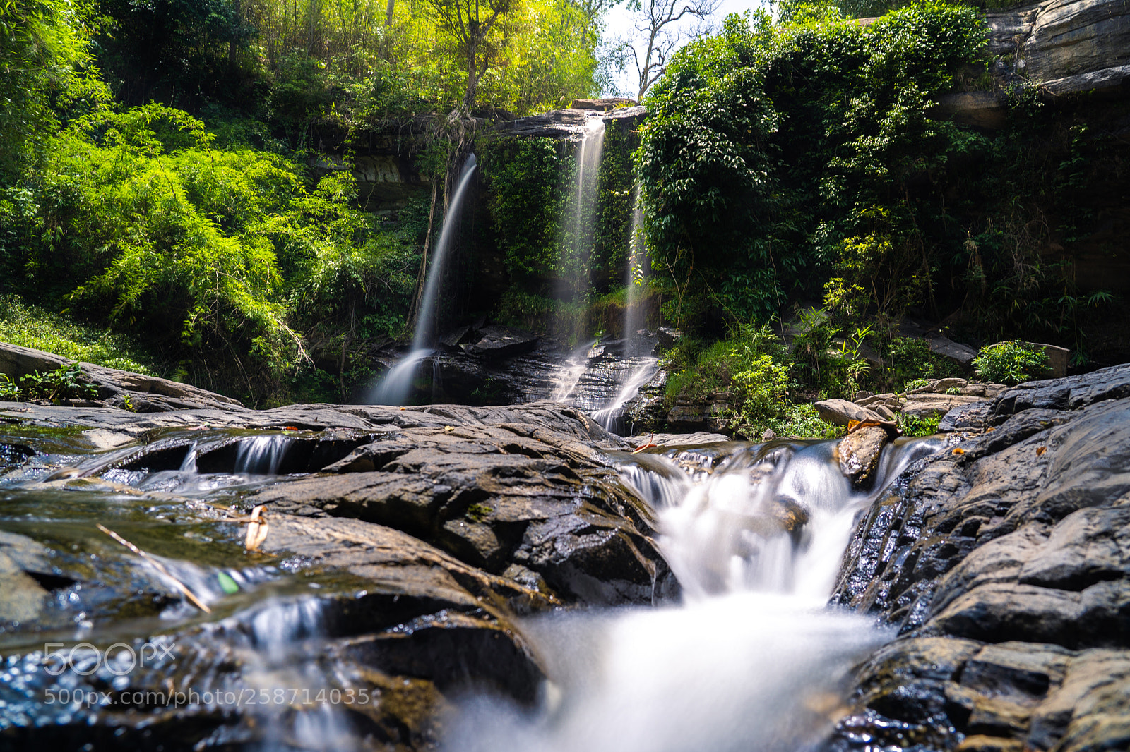 Sony a7 III sample photo. Mae sapok waterfall photography