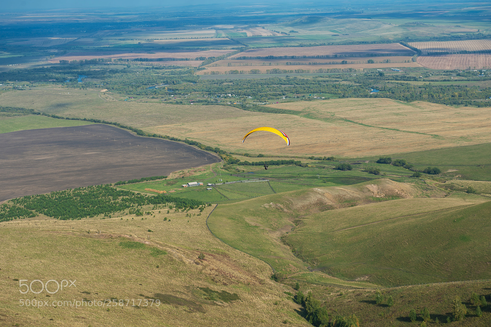 Nikon D700 sample photo. Paragliding in mountains photography