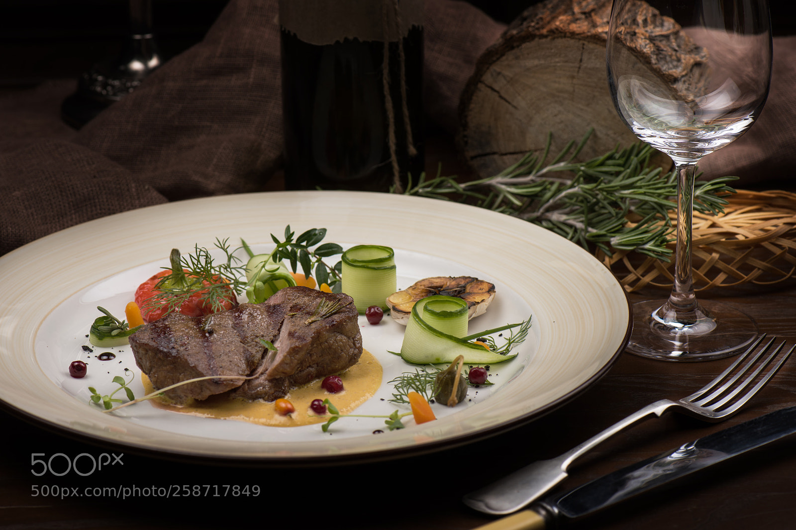 Nikon D810 sample photo. Meat steak with vegetables photography