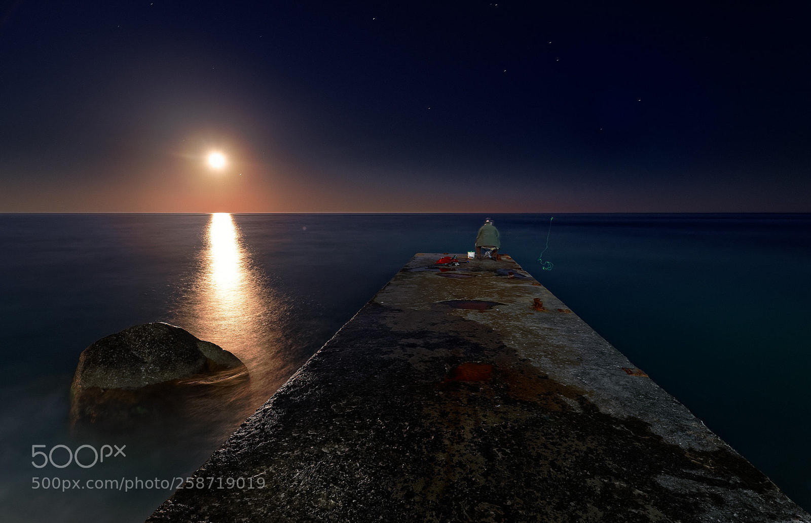 Pentax K-1 sample photo. Moonlight fishing.. photography