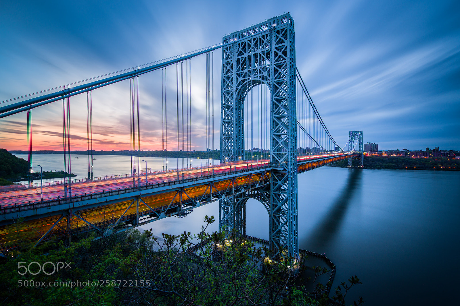 Pentax K-1 sample photo. Sunrise, george washington bridge photography