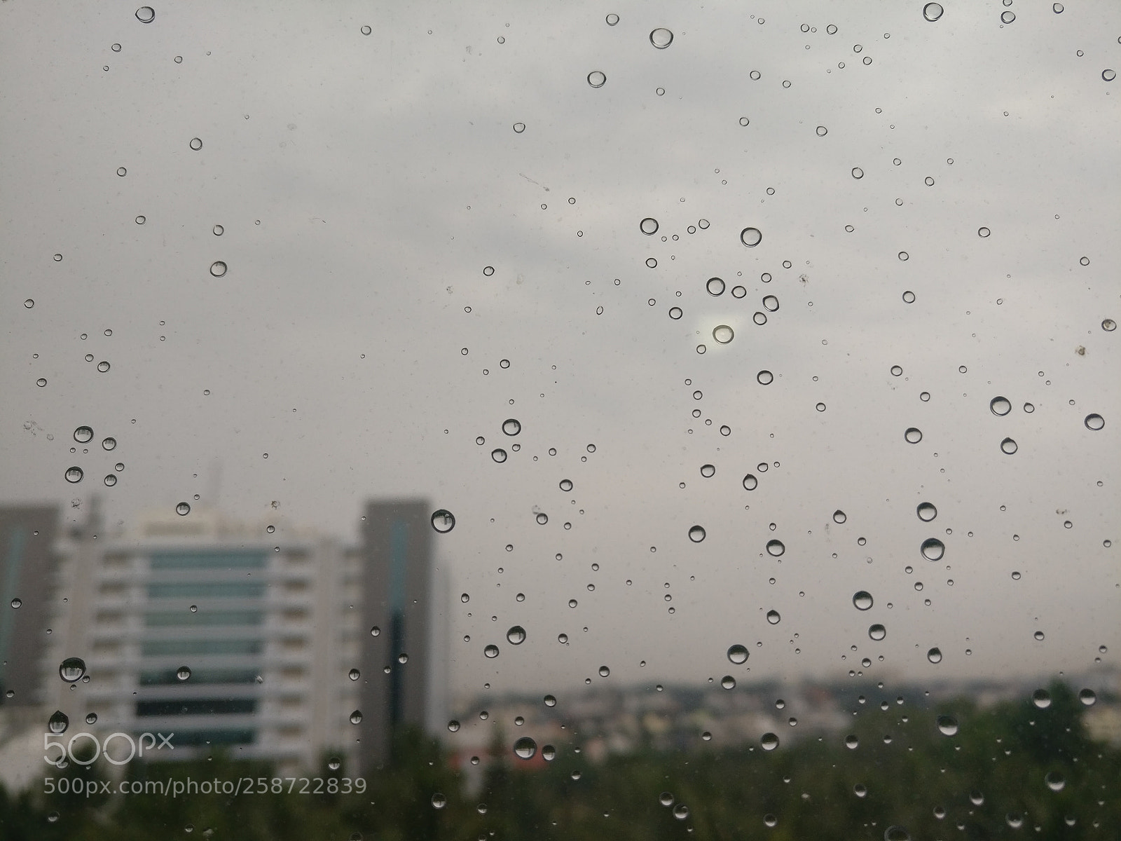 OnePlus A3003 sample photo. Light rain, bus window photography