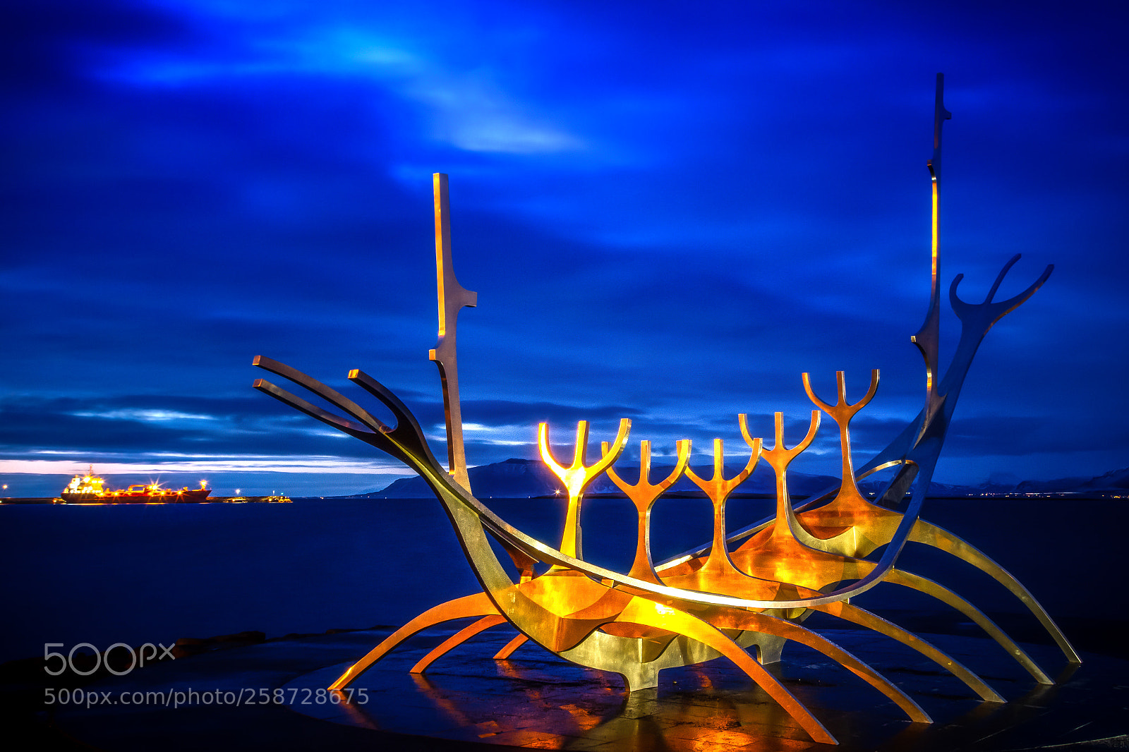 Canon EOS 7D sample photo. Viking ship sculpture reykjavik photography