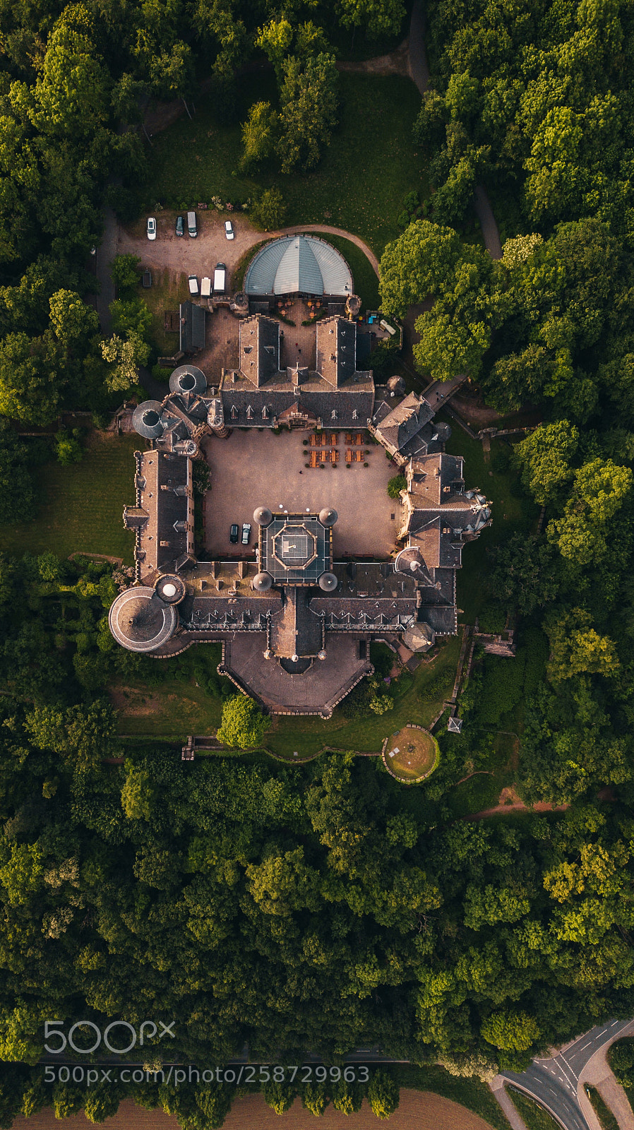 DJI FC220 sample photo. Castle in the woods photography