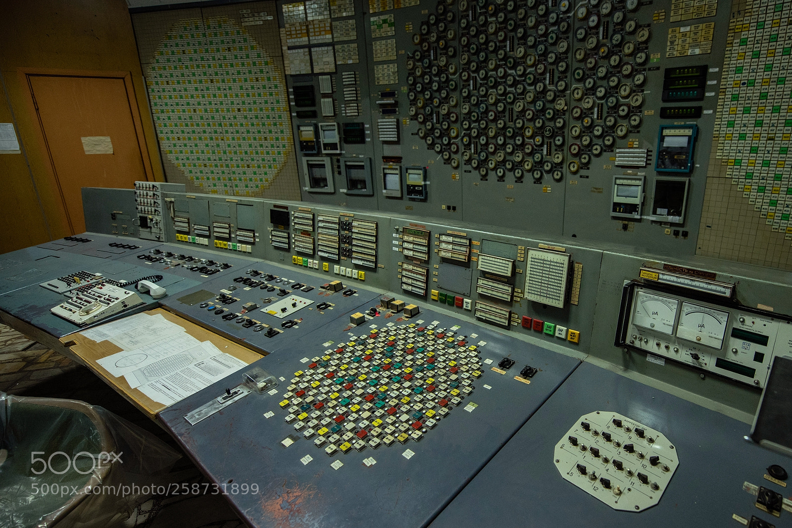 Nikon D810 sample photo. Chernobyl reactor 3 control room photography