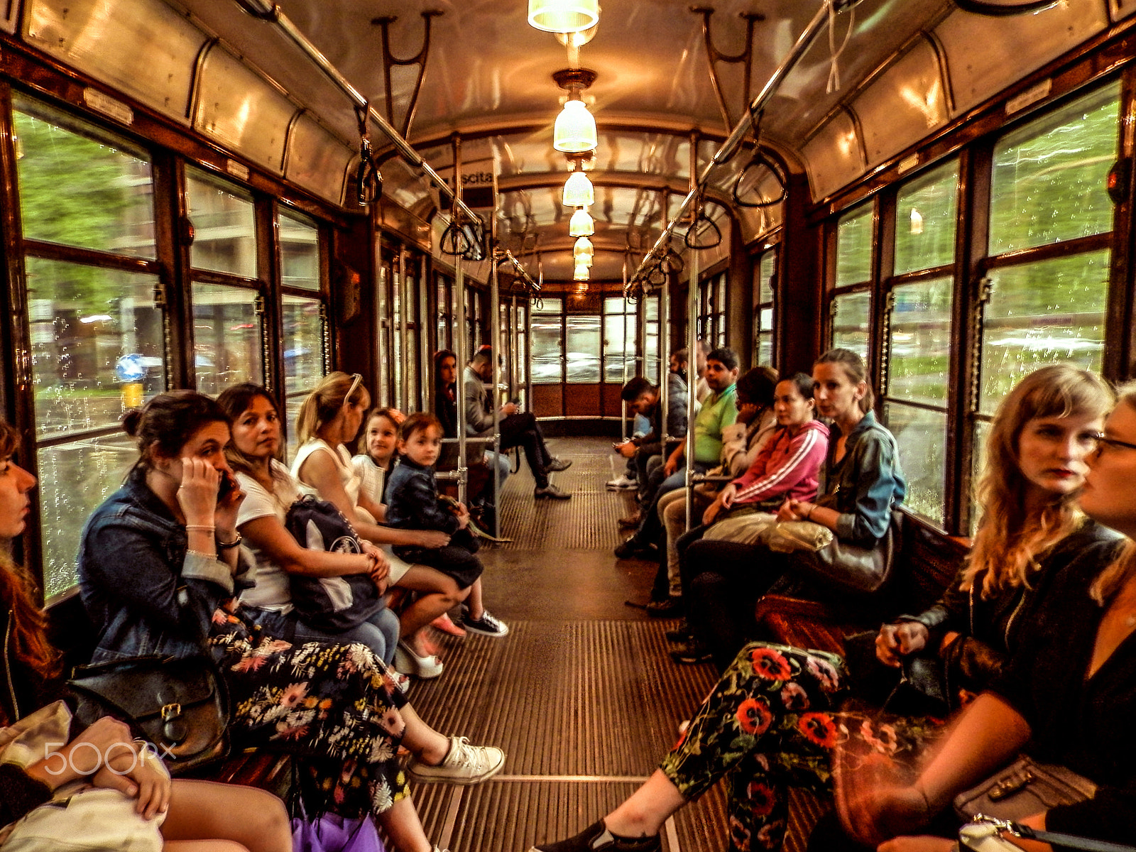 Olympus SP-620UZ sample photo. Vintage tram through milan (italy) photography