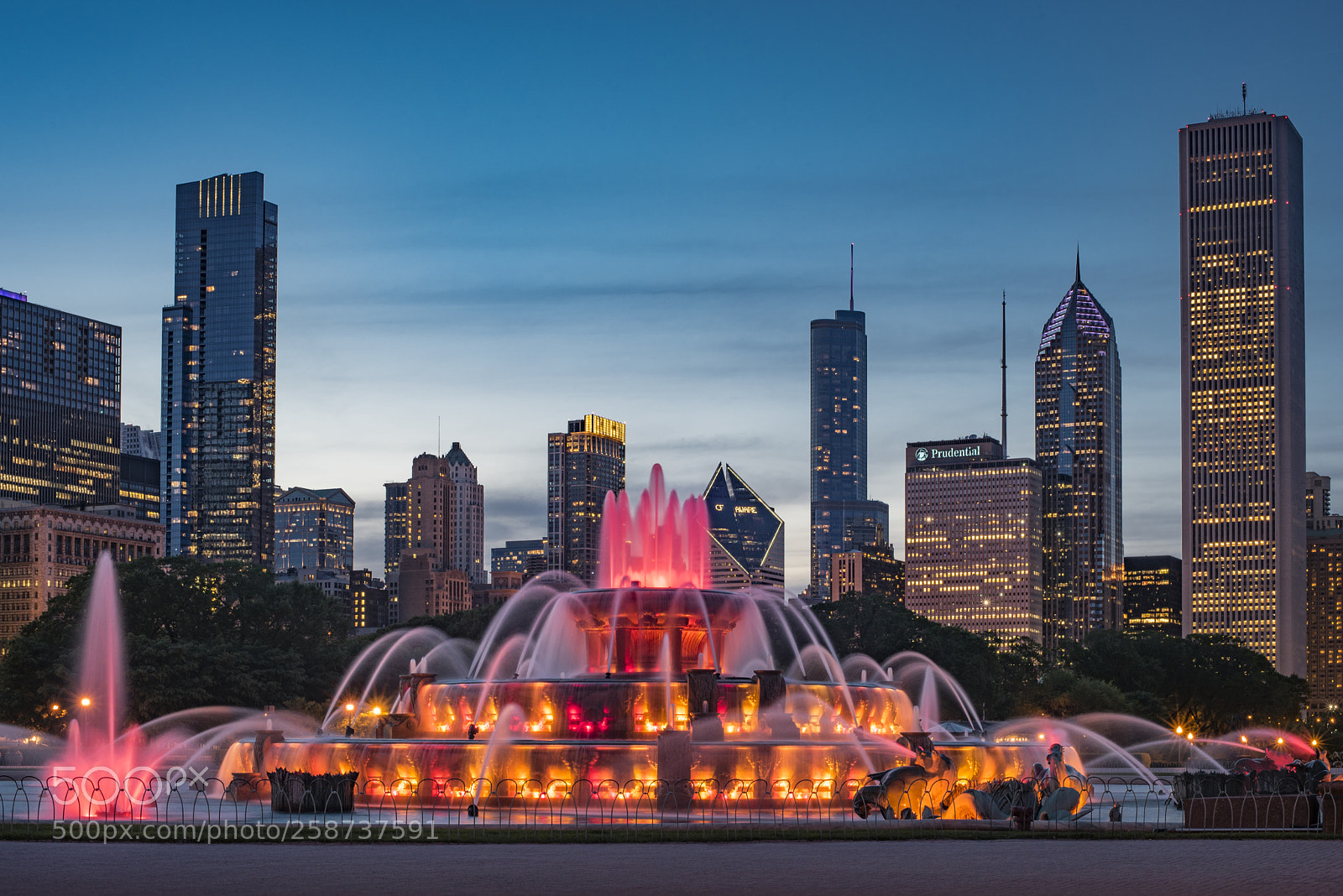 Nikon D750 sample photo. Buckingham fountain photography