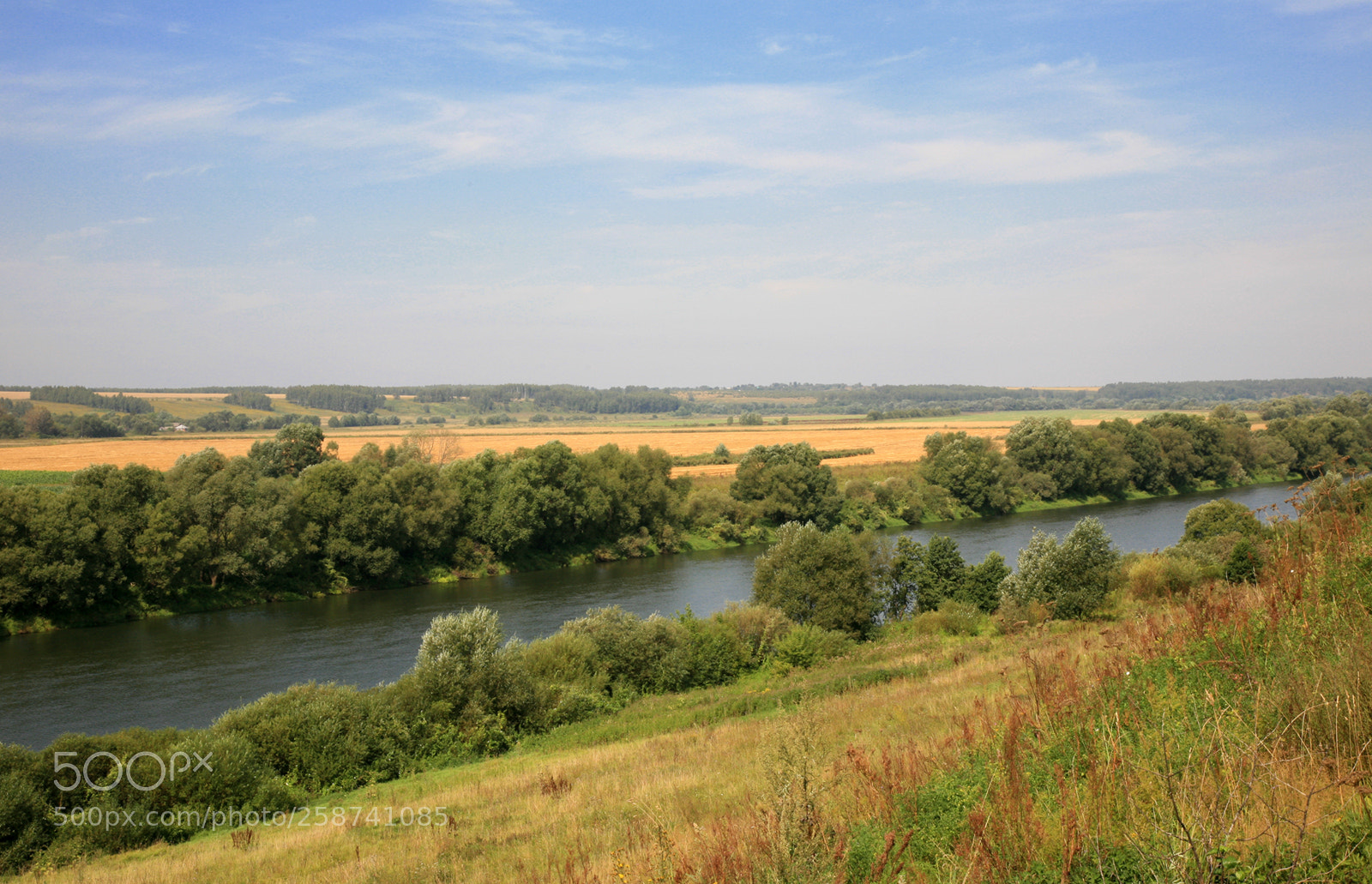 Canon EOS 5D sample photo. Landscape with river photography