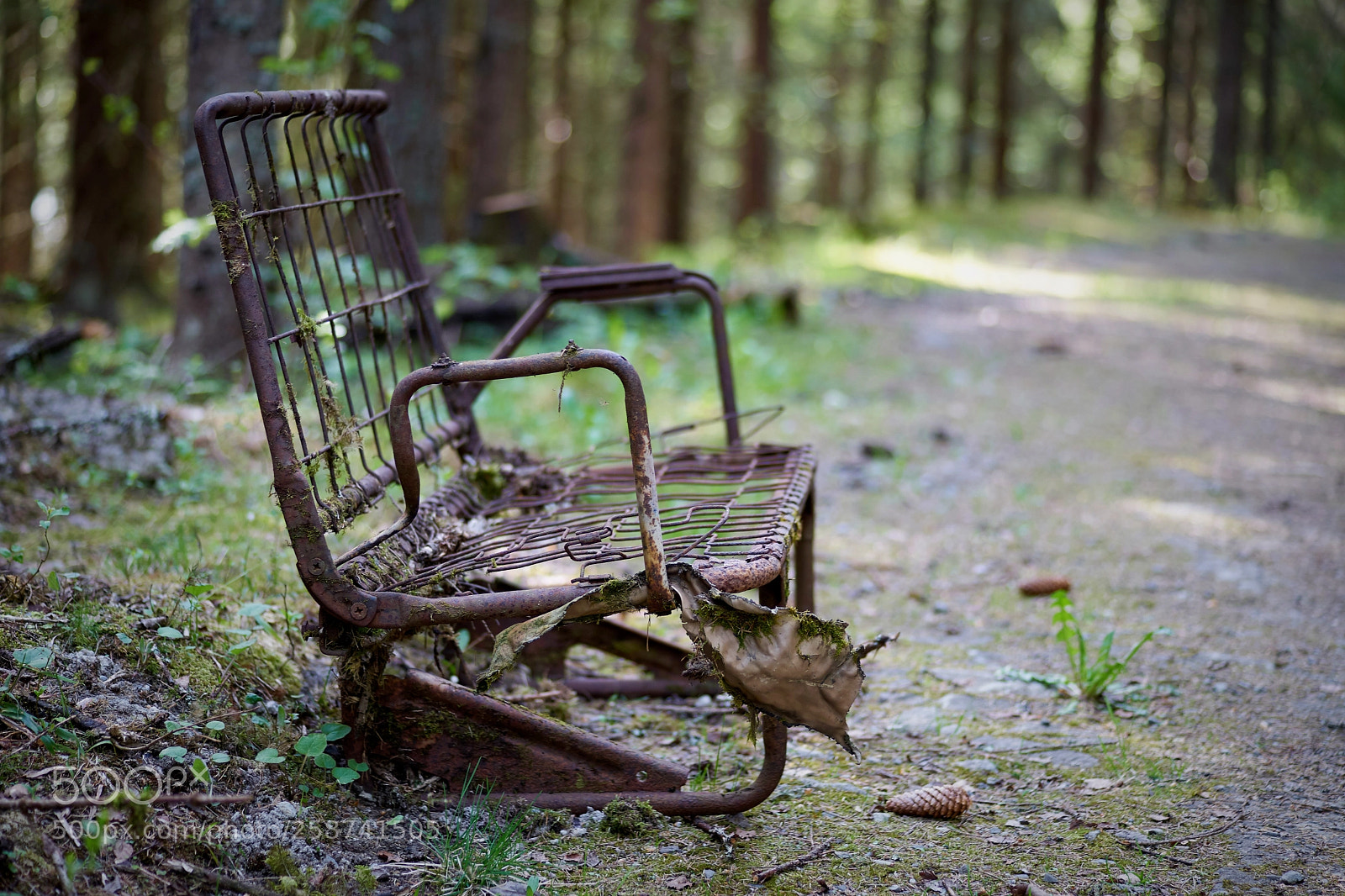 Sony a7 II sample photo. Abandoned bench photography
