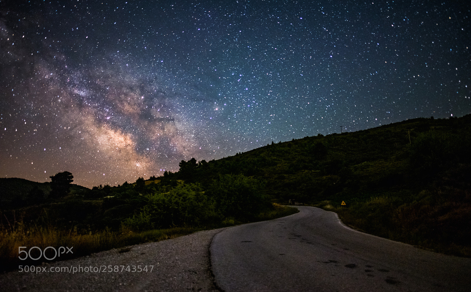 Nikon D750 sample photo. Milky way in greece photography