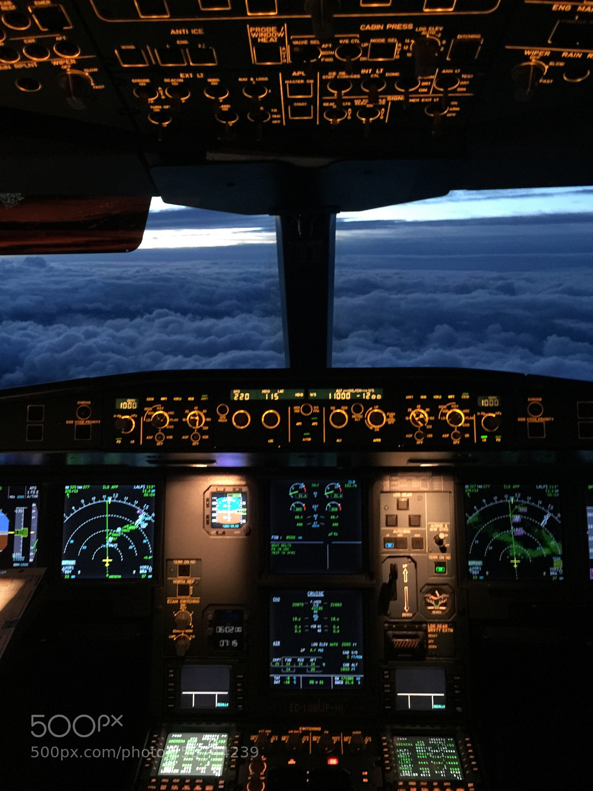Apple iPhone 6 Plus sample photo. Cockpit a330  photography