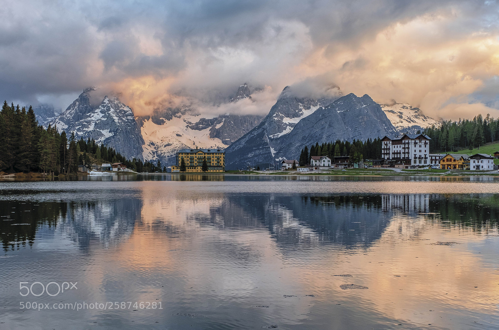 Fujifilm X-H1 sample photo. Sunset misurina photography