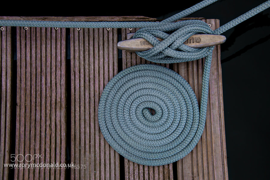 Nikon D850 sample photo. Coiled mooring rope on photography