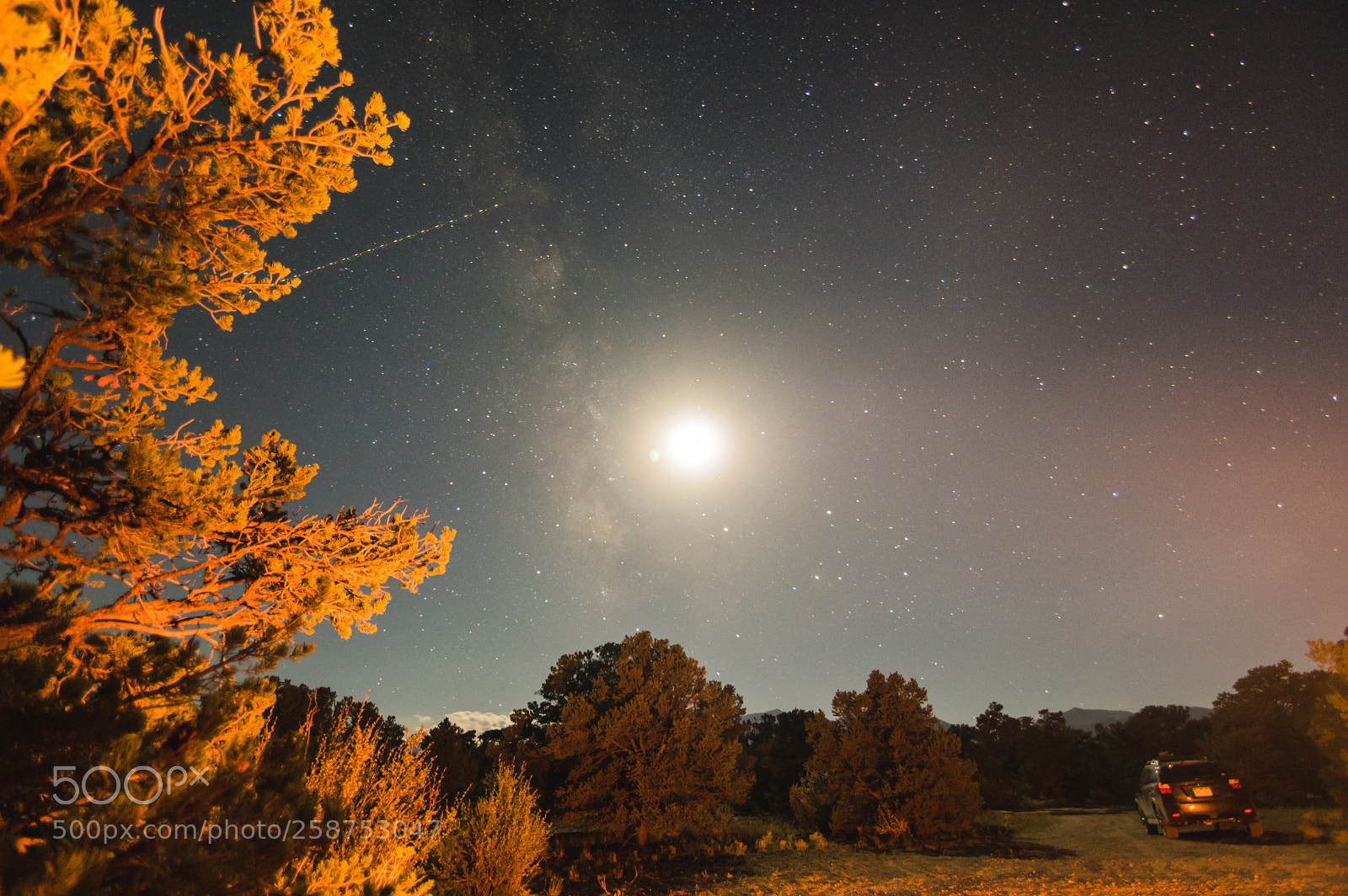 Pentax K-3 sample photo. Car camping photography