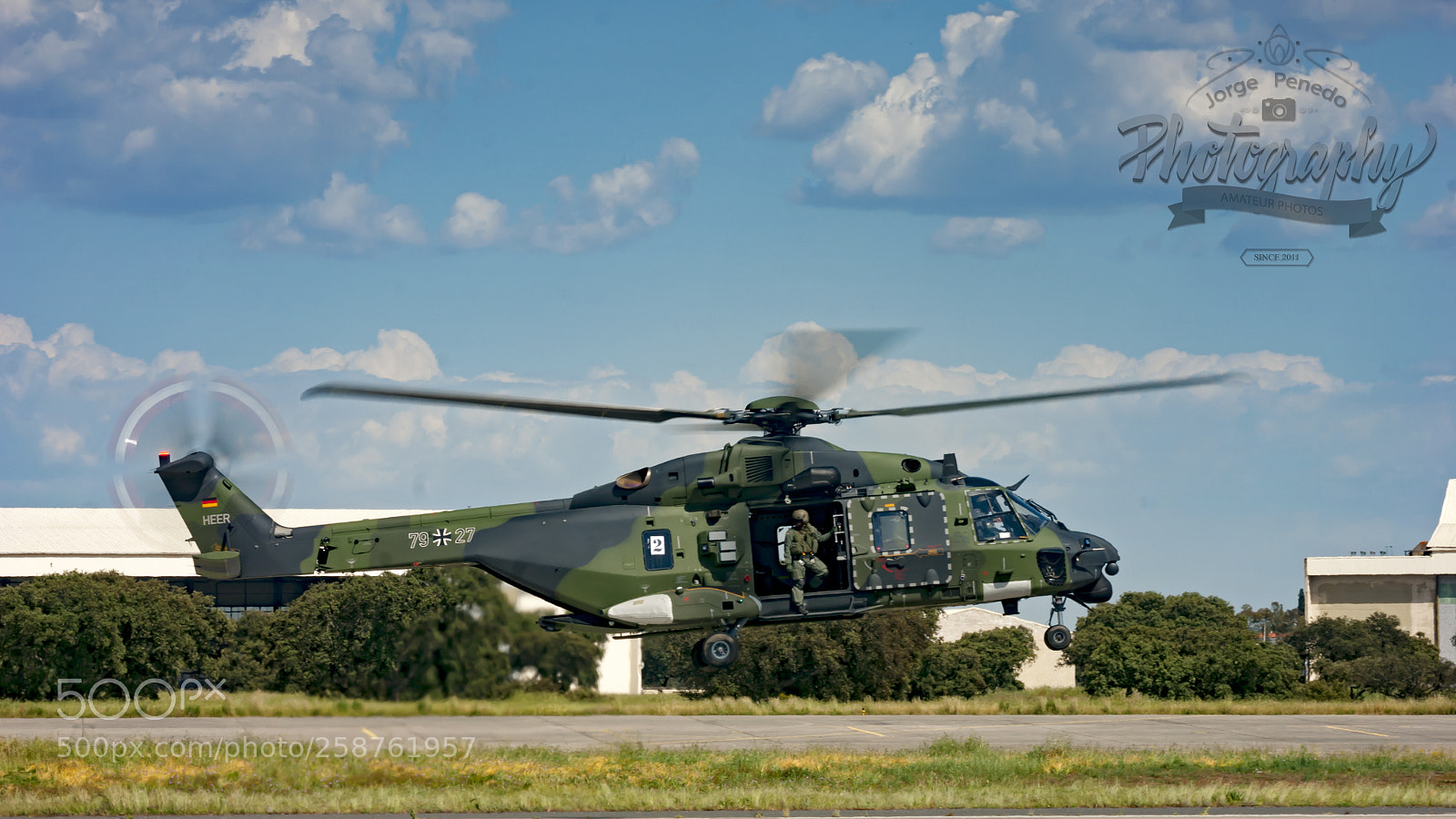 Sony Alpha DSLR-A390 sample photo. Germany - army eurocopter photography