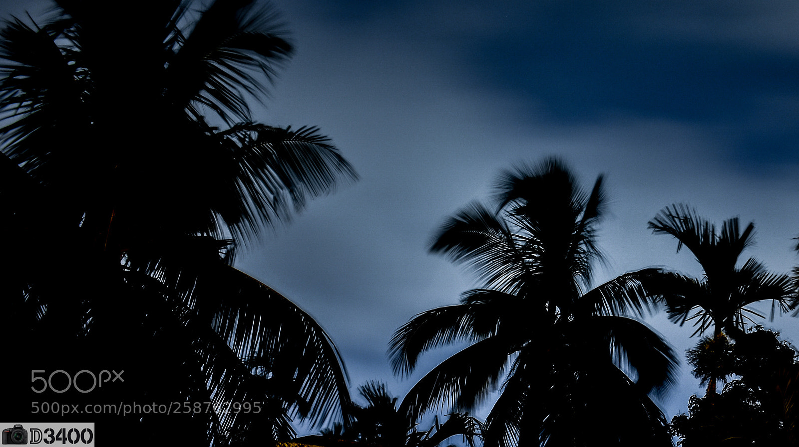 Nikon D3400 sample photo. A stormy night photography