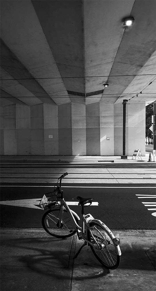 Sigma sd Quattro H sample photo. Bike, bridge photography