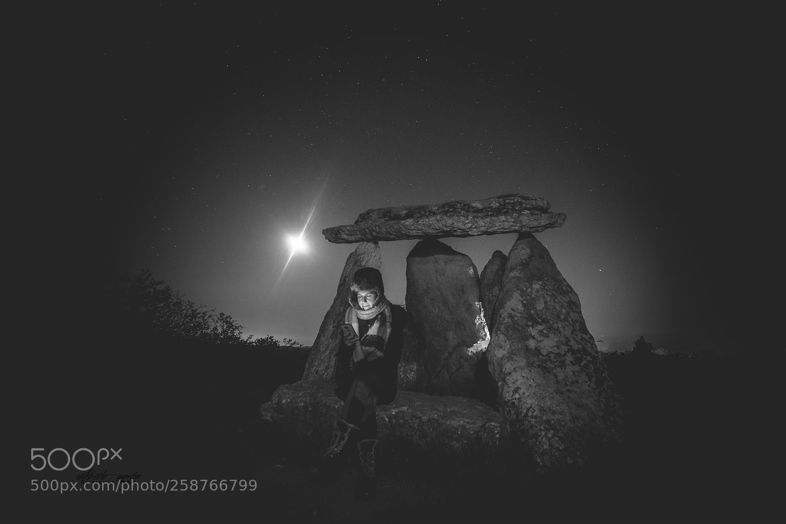 Canon EOS 6D sample photo. Noche en el dolmen photography
