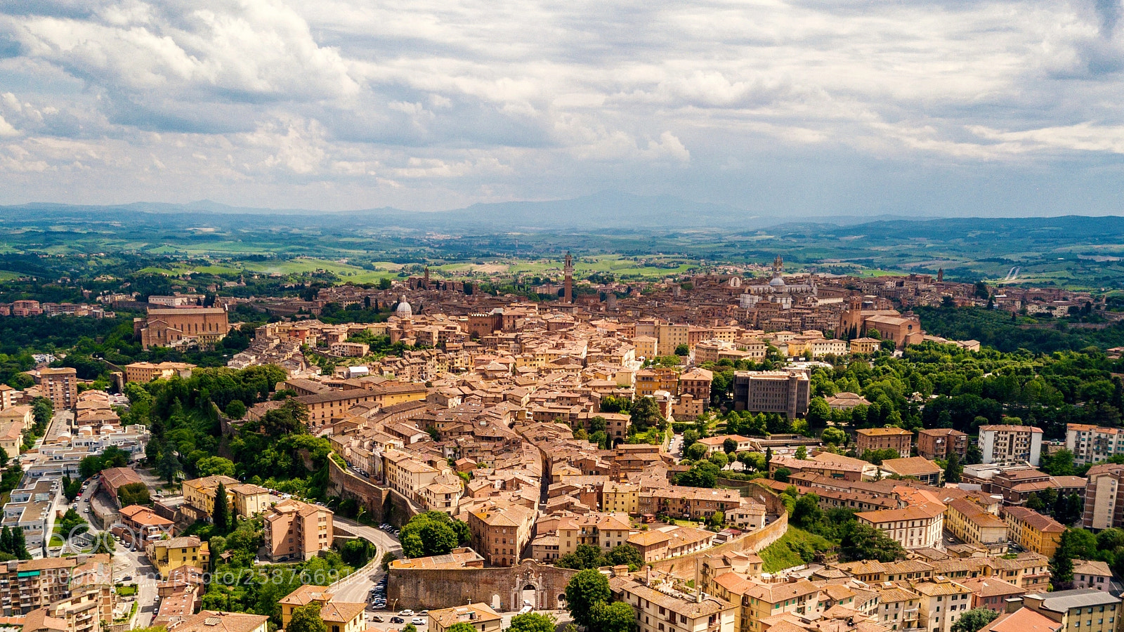 DJI FC220 sample photo. Panorama siena photography