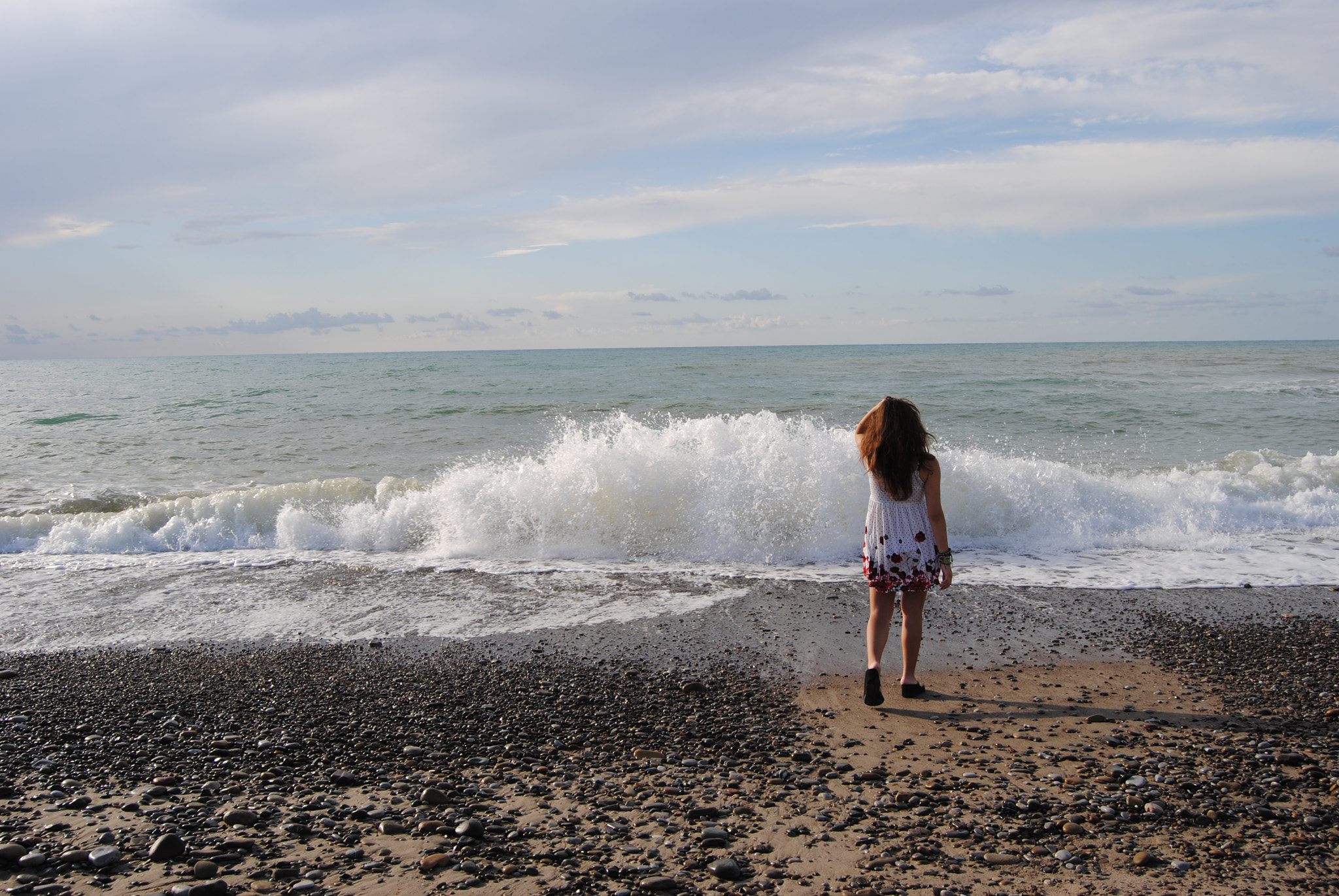 Nikon D3000 sample photo. Wave photography
