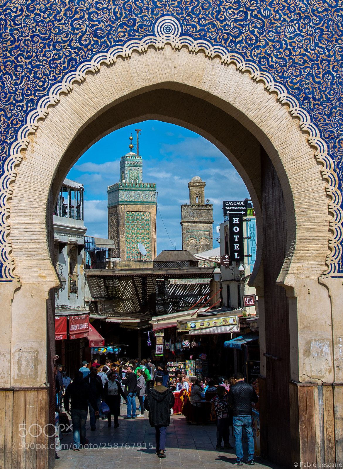 Canon EOS 6D sample photo. Fez, blue gate. morocco. photography