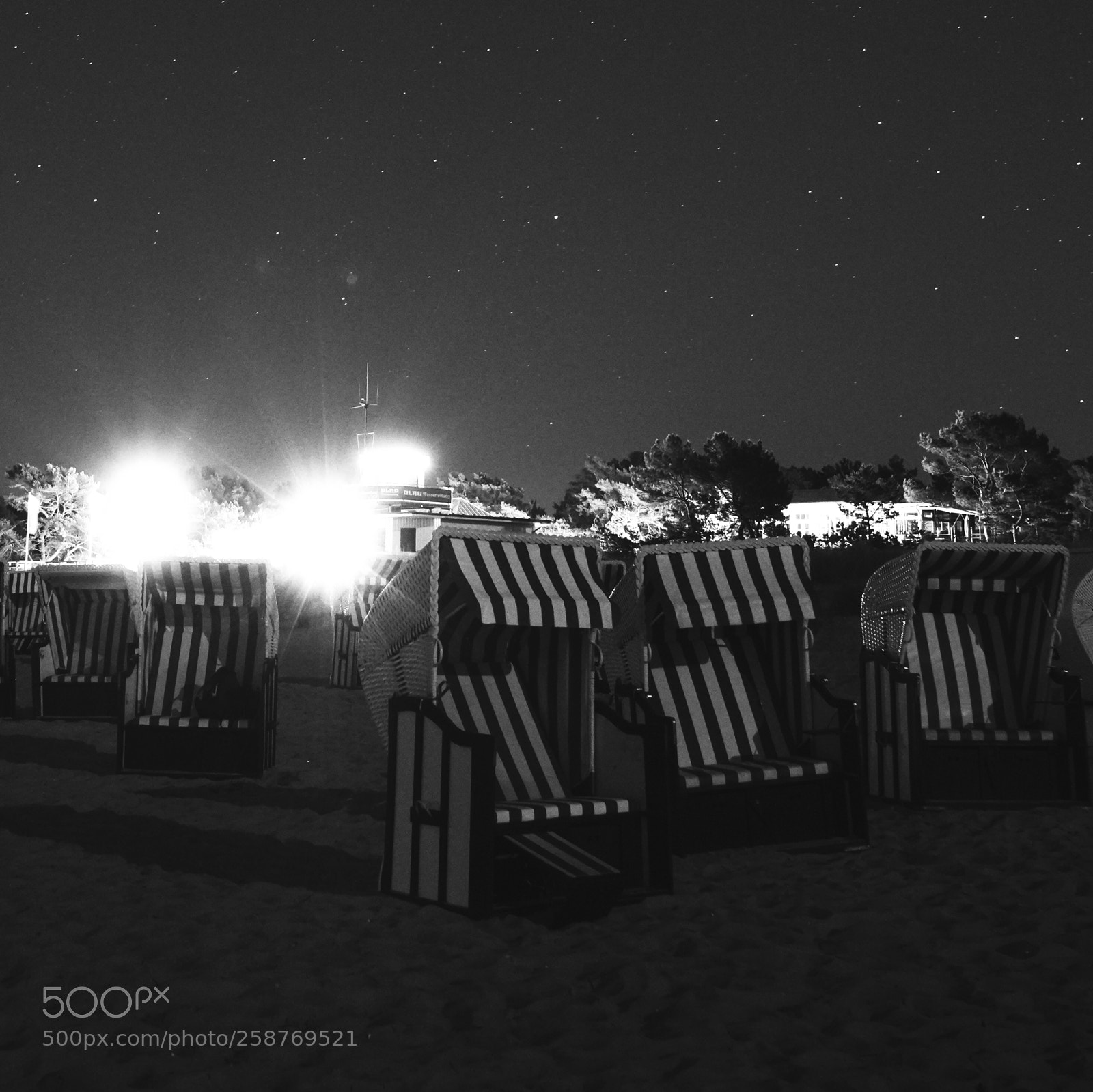 Sony a7R III sample photo. Night at prerow beach photography
