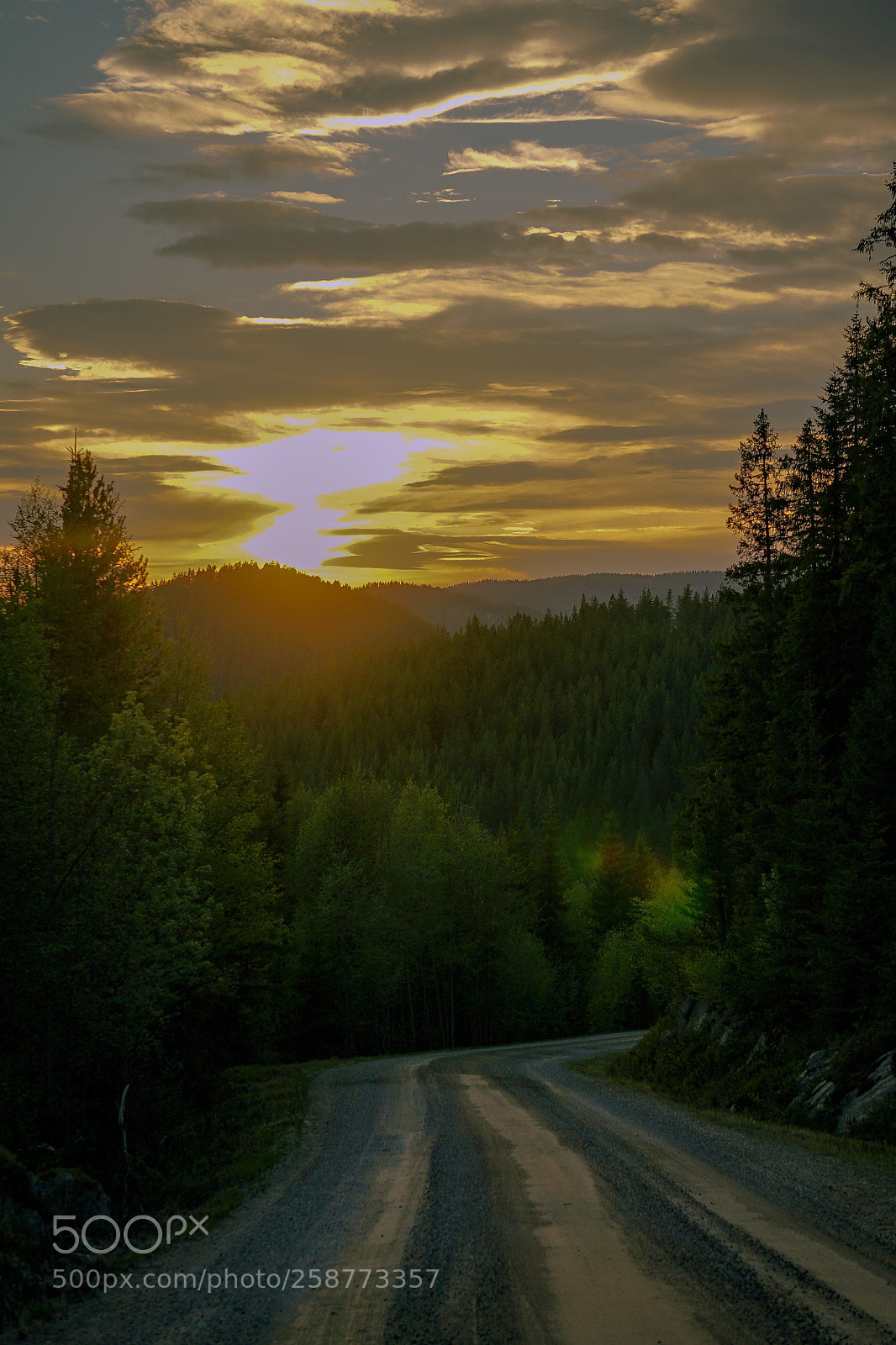 Sony a7 II sample photo. Sunset road photography