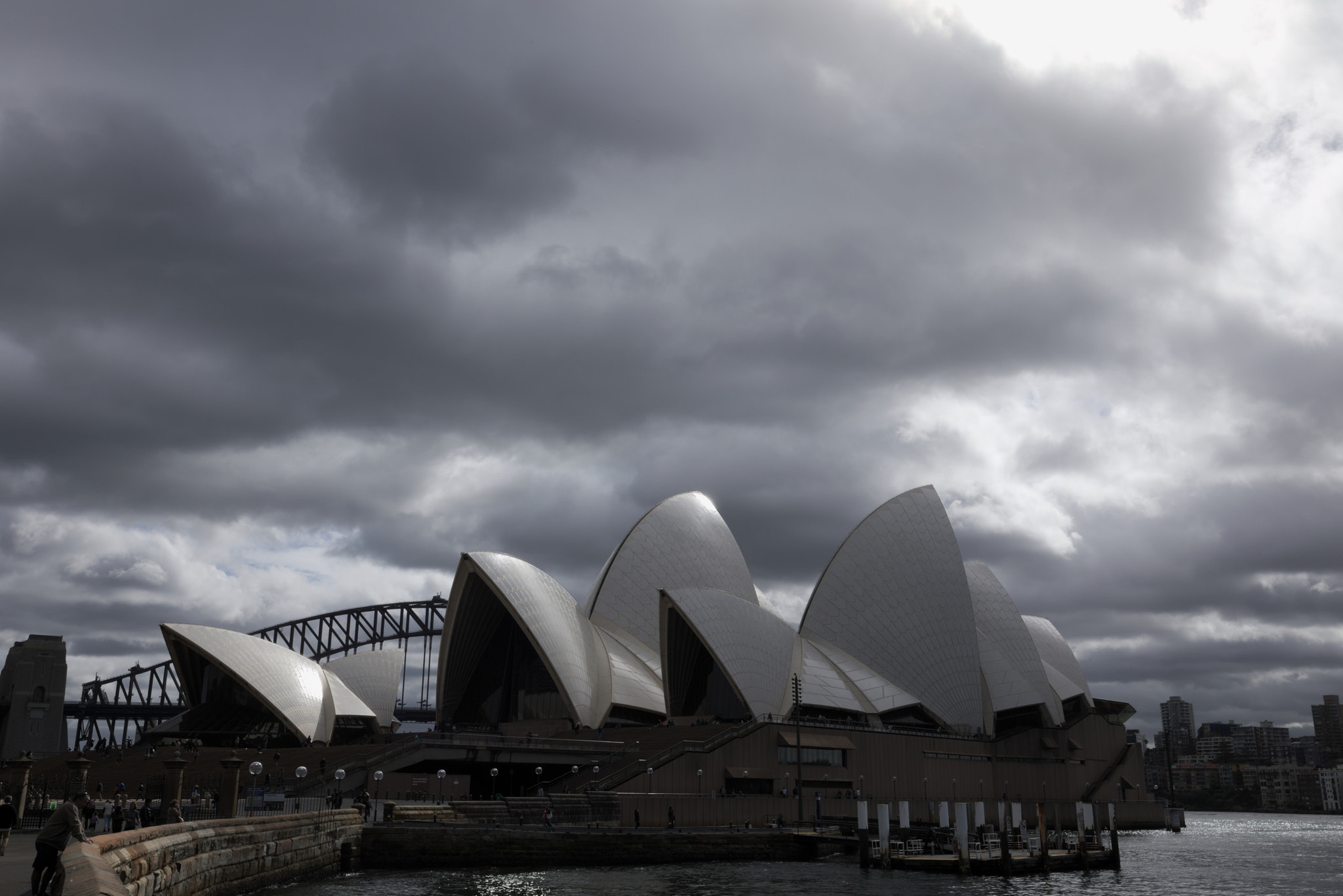 Canon EF 16-35mm F4L IS USM sample photo. Overcast opera house photography