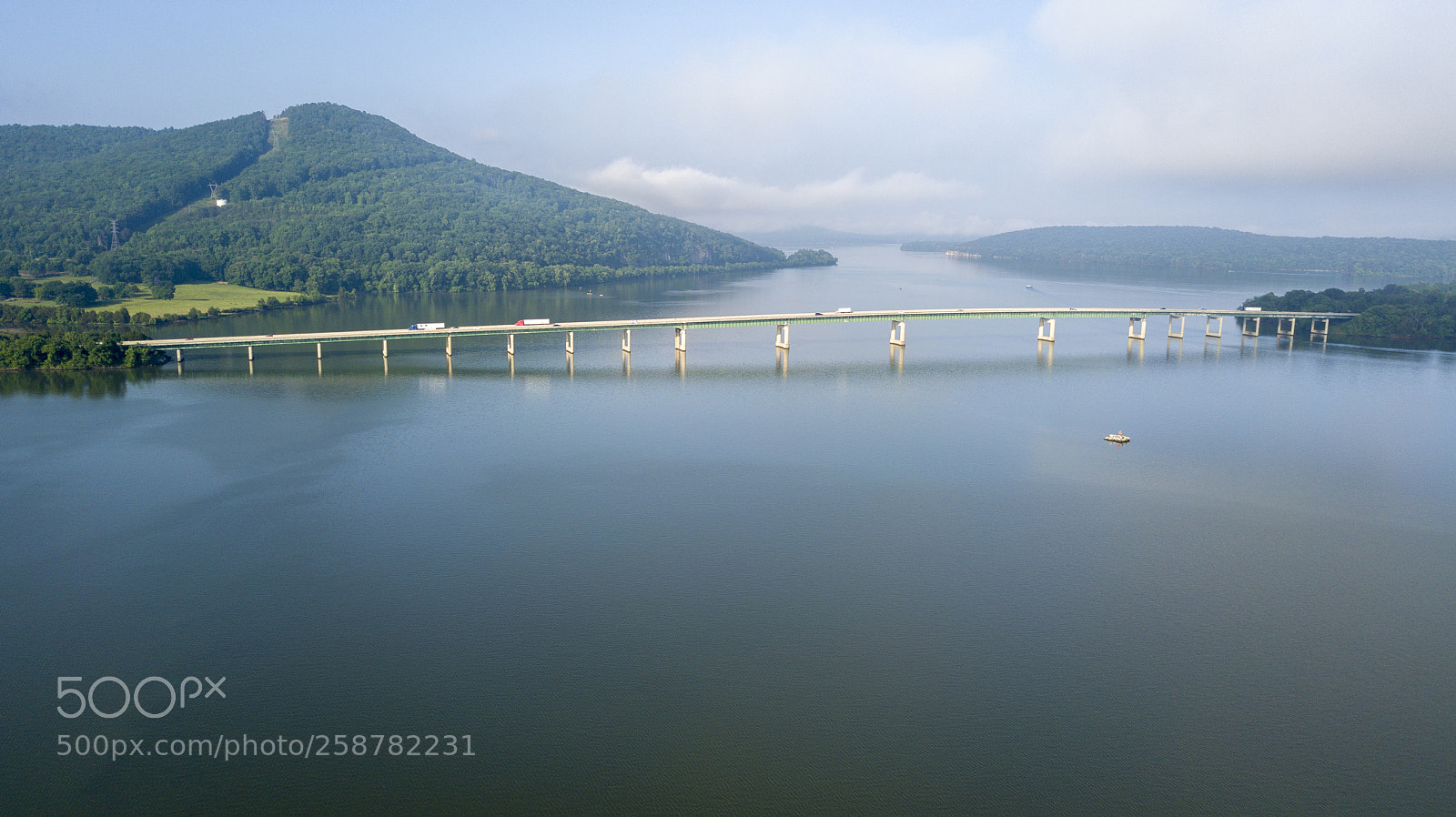 DJI FC220 sample photo. Tennessee rest stop photography