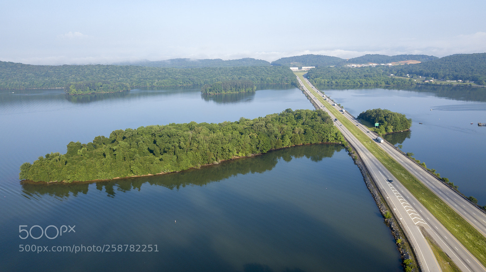 DJI FC220 sample photo. Tennessee rest stop photography
