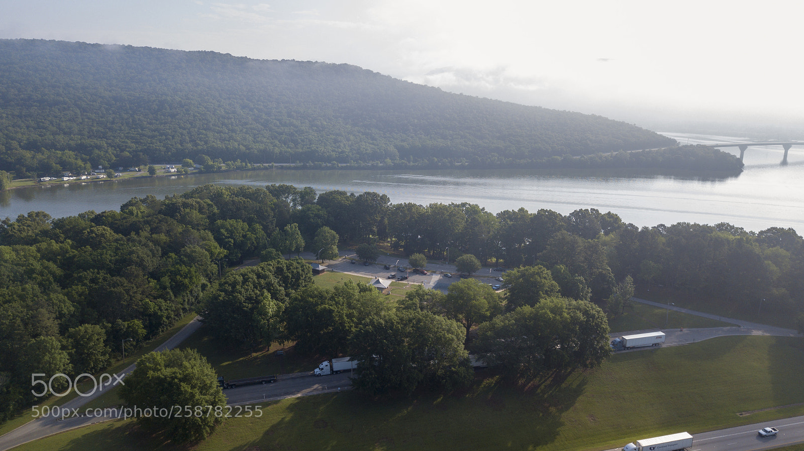 DJI FC220 sample photo. Tennessee rest stop photography
