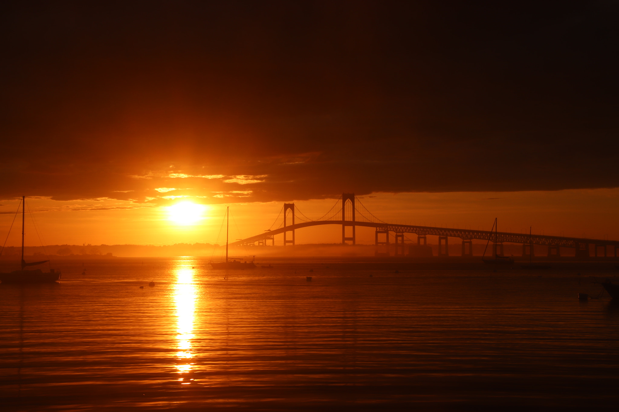 Canon EF 300mm F2.8L IS II USM sample photo. Newport bridge photography